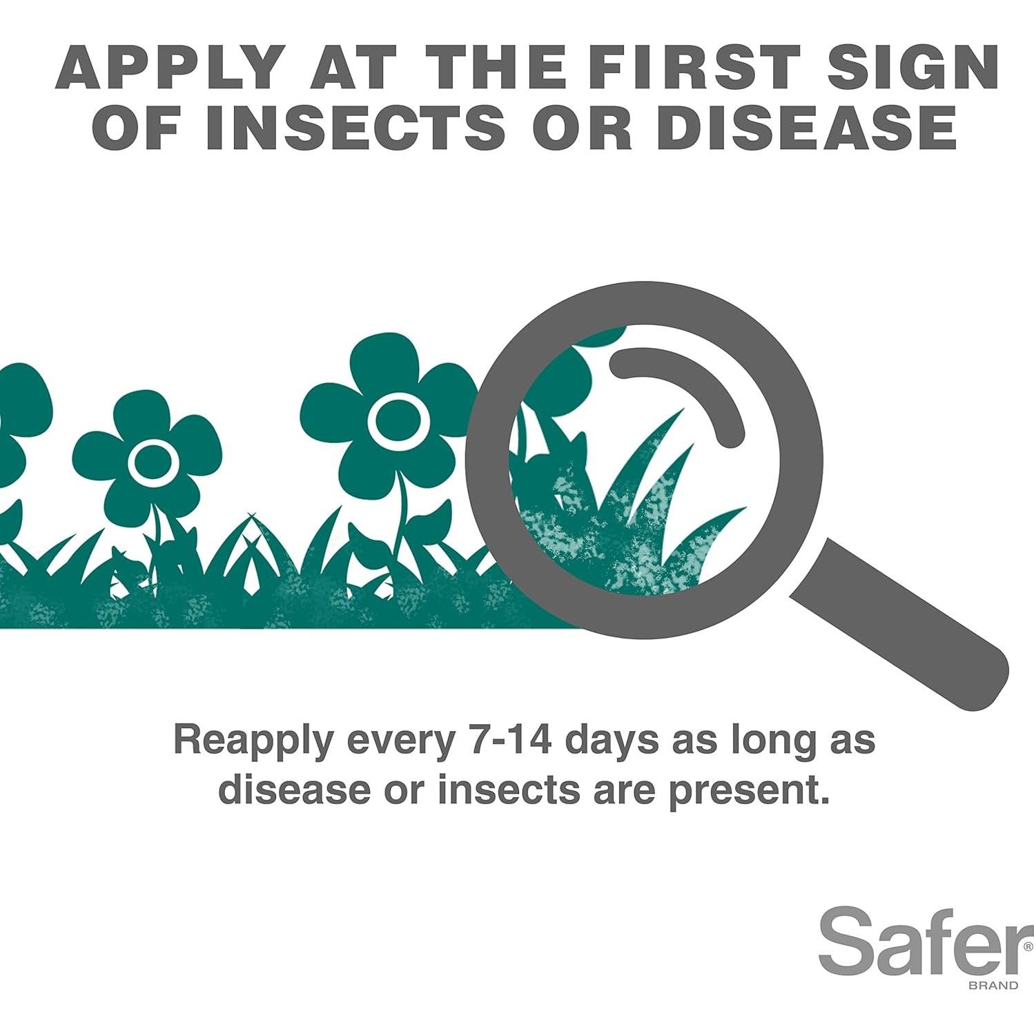 Concentrado de Aceite de Neem Safer 473 ml - Insecticida y Fungicida