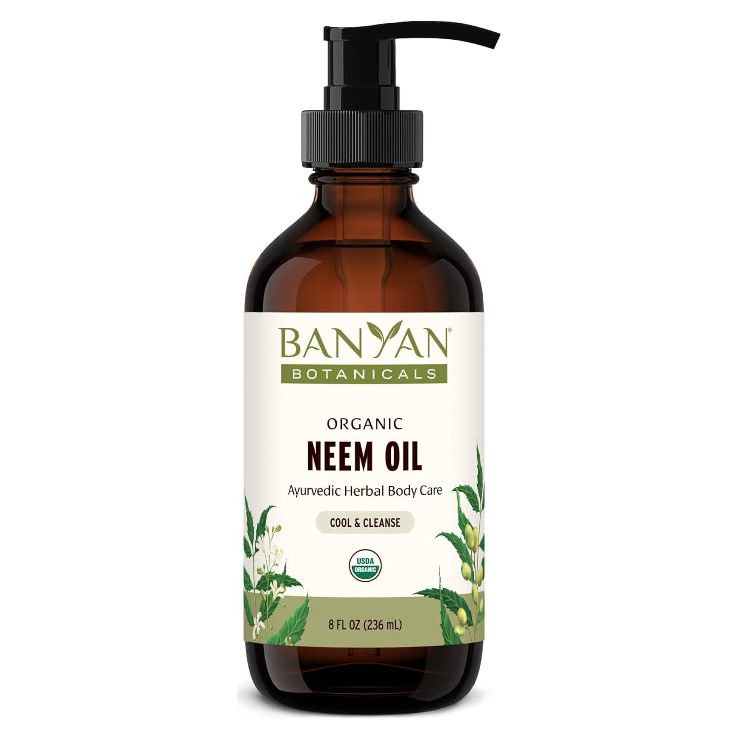 Aceite de Neem Orgánico Banyan Botanicals 227 g - Refrescante y Calmante