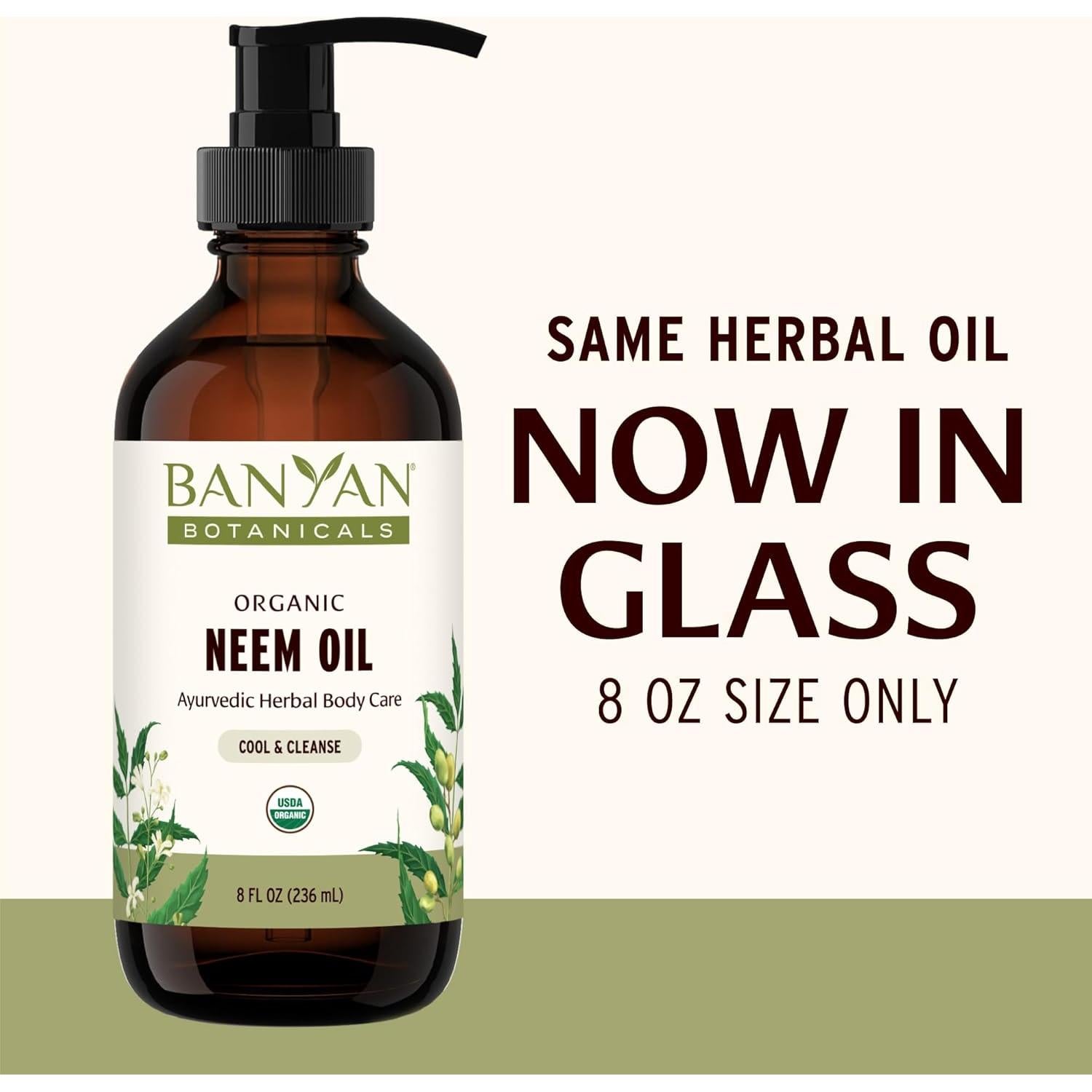 Aceite de Neem Orgánico Banyan Botanicals 227 g - Refrescante y Calmante