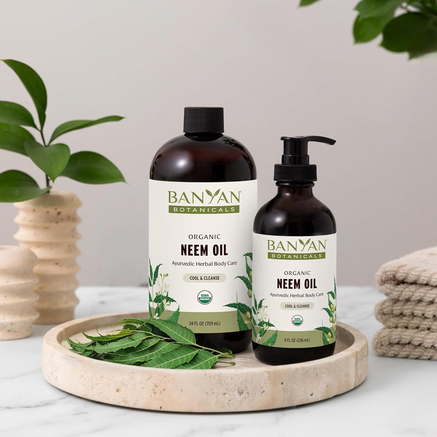 Aceite de Neem Orgánico Banyan Botanicals 227 g - Refrescante y Calmante