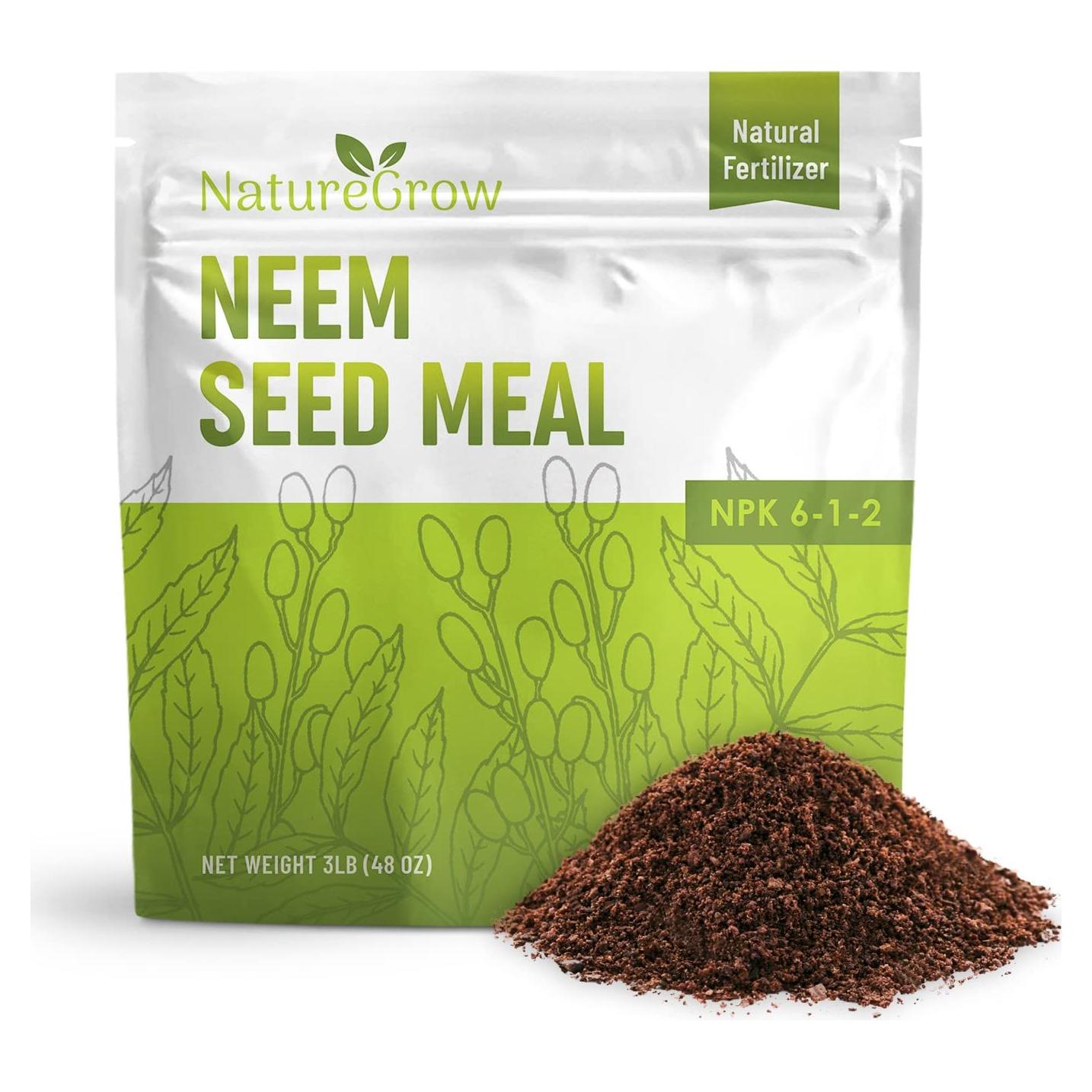 Harina de Semilla de Neem NatureGrow 0.45 kg - Fertilizante Orgánico
