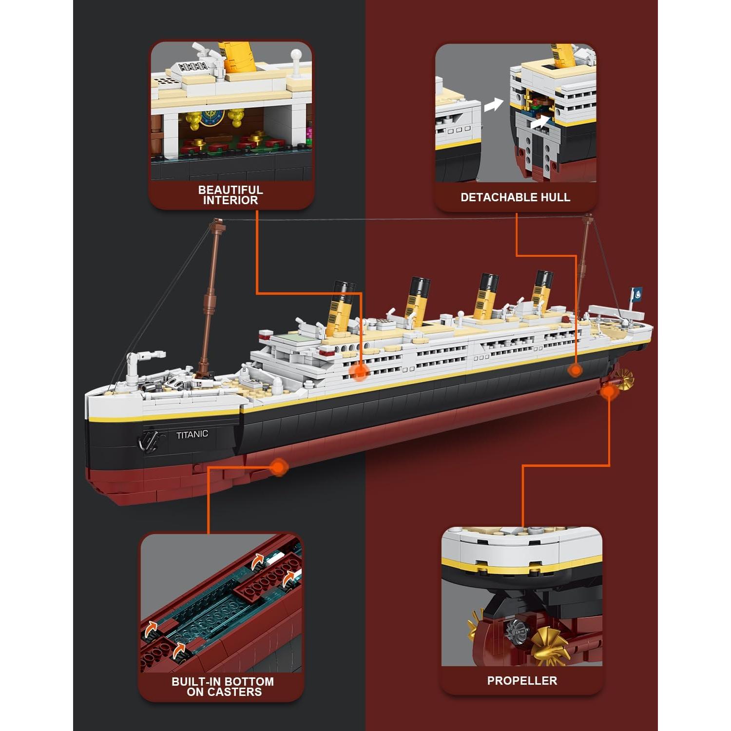 Bloques de Construcción Titanic dOvOb 2022 Piezas 68.58 cm