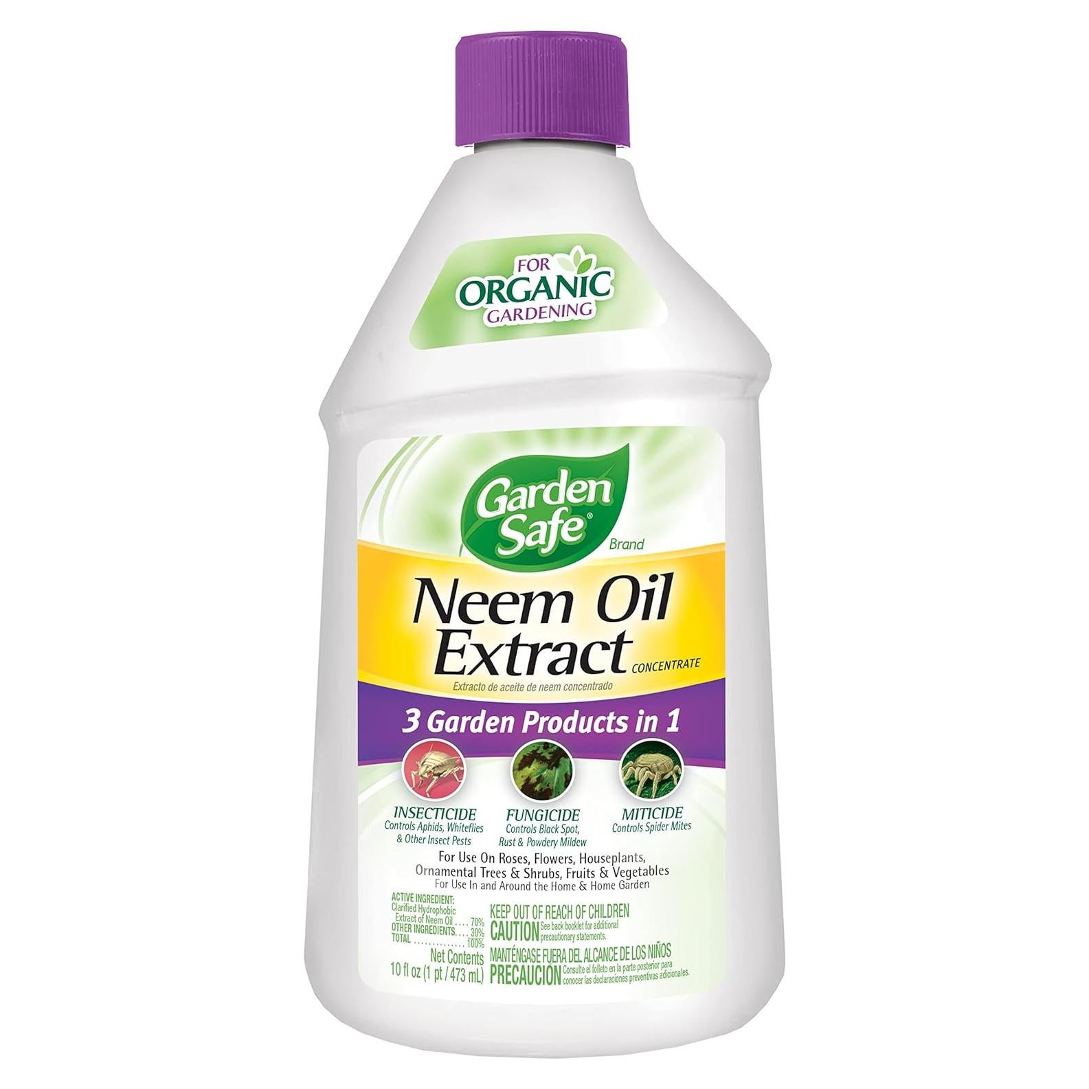 Garden Safe Aceite de Neem 6x10 Fl Oz - Insecticida Orgánico