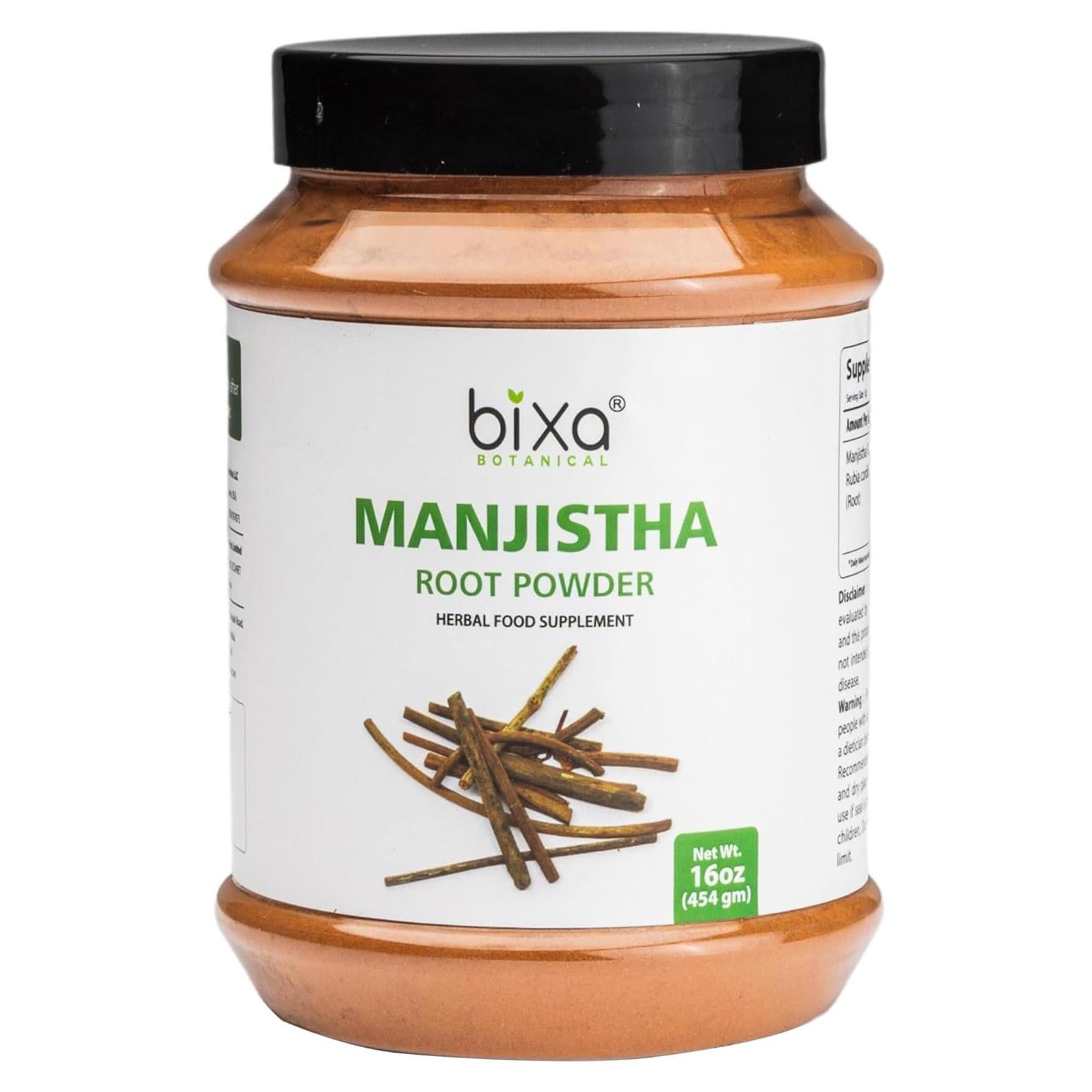 Polvo de Manjistha Bixa Botanical 0.45 kg Suplemento Herbal