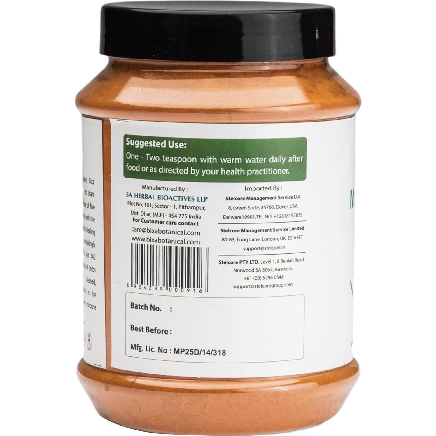 Polvo de Manjistha Bixa Botanical 0.45 kg Suplemento Herbal