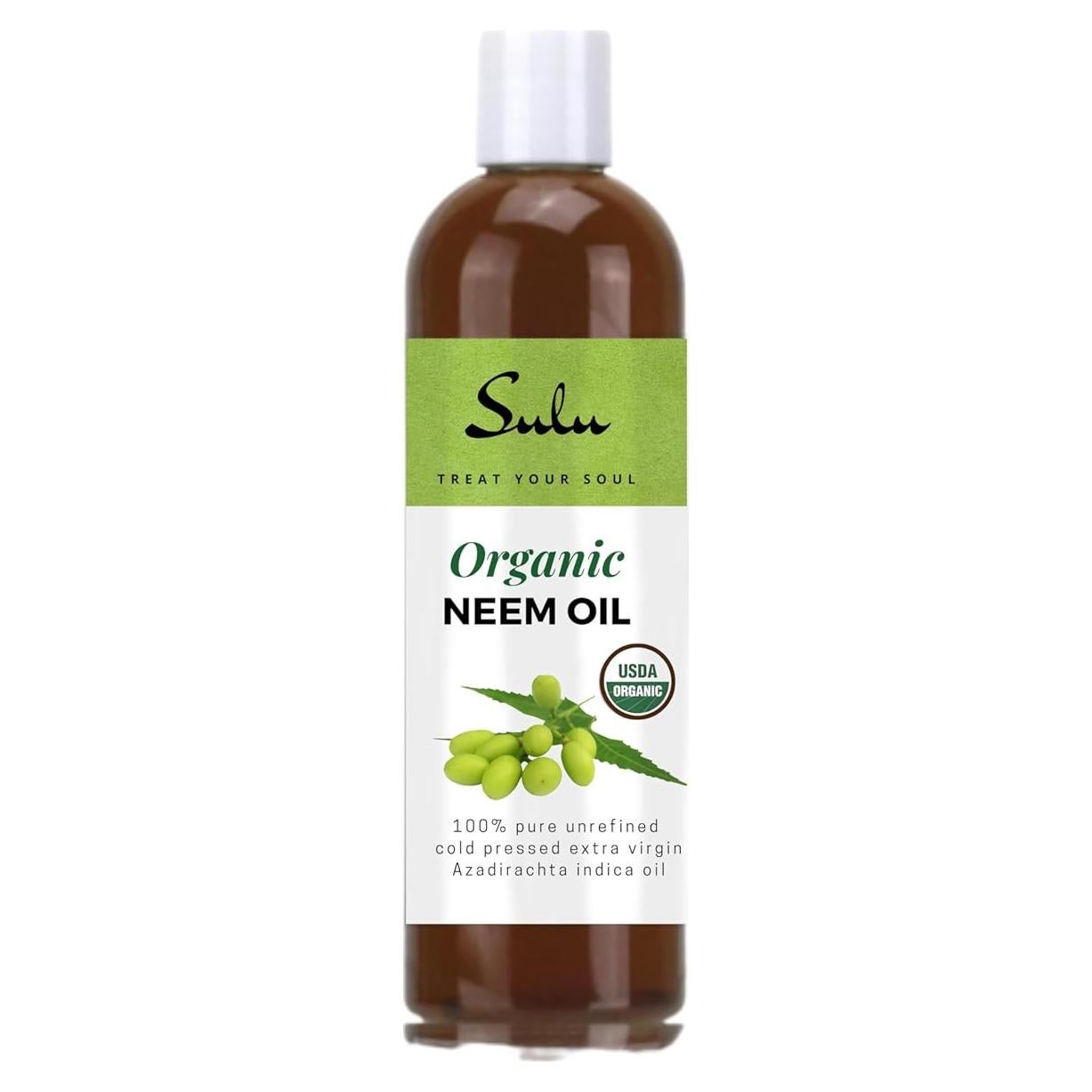 Aceite de Neem Virgen Orgánico SULU 236ml Prensado en Frío