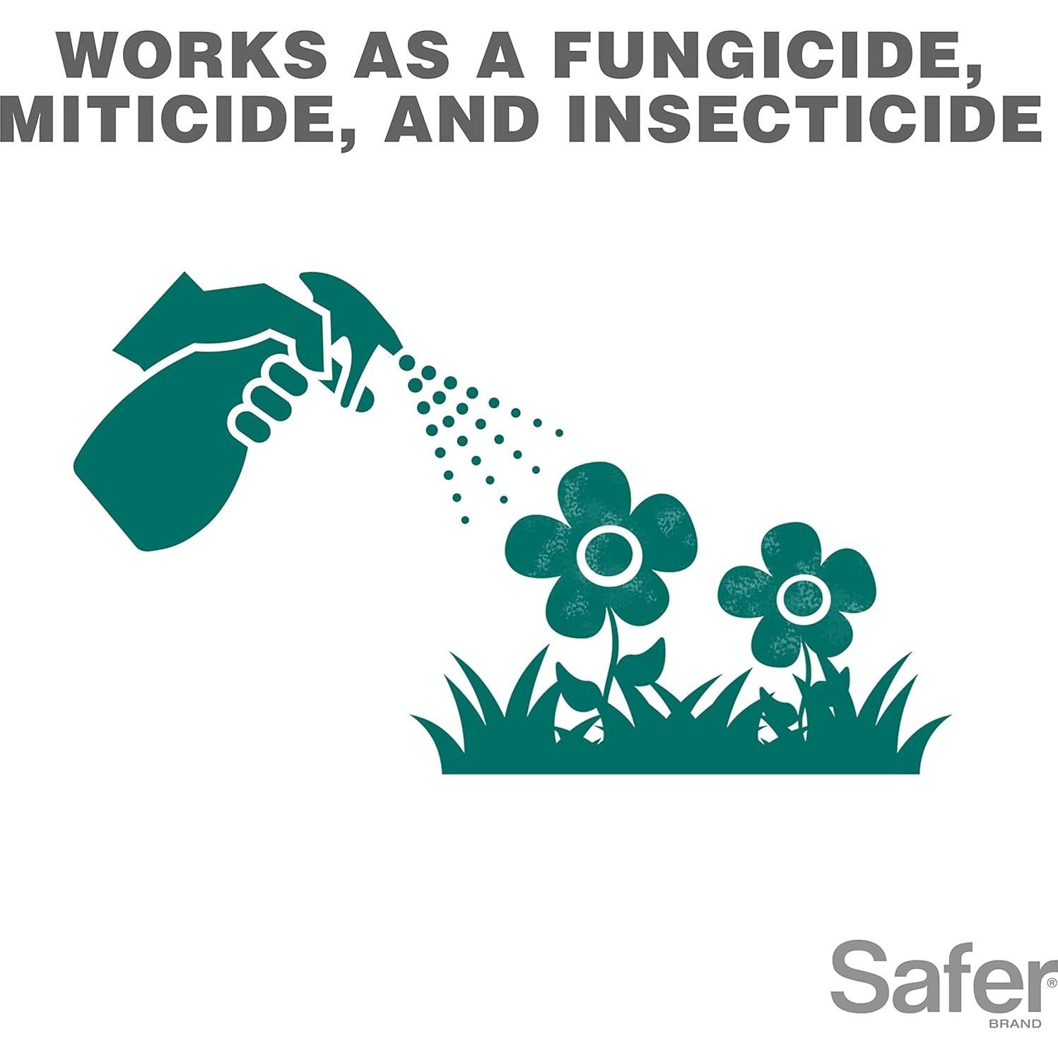 Concentrado de Aceite de Neem Safer Brand 473 ml - Insecticida y Fungicida Orgánico