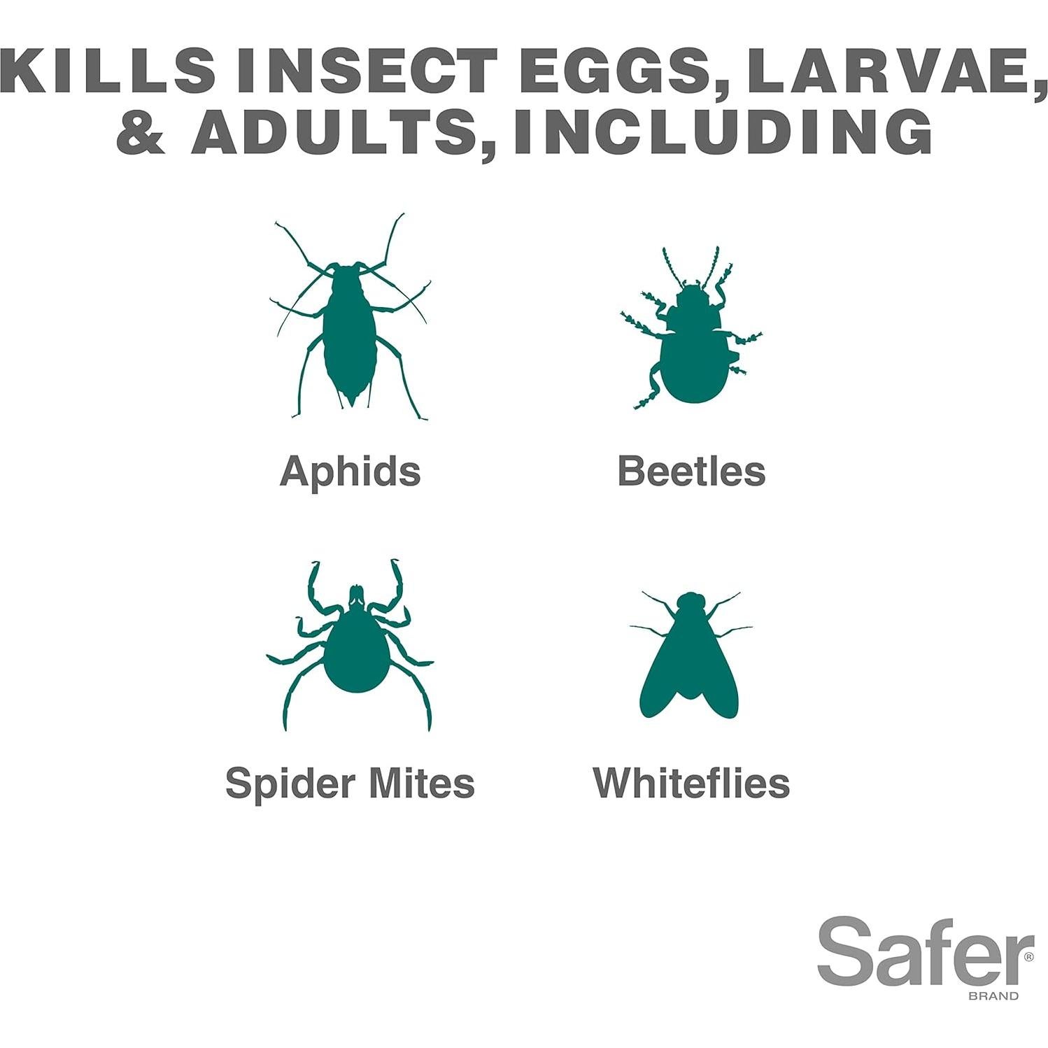 Concentrado de Aceite de Neem Safer Brand 473 ml - Insecticida y Fungicida Orgánico