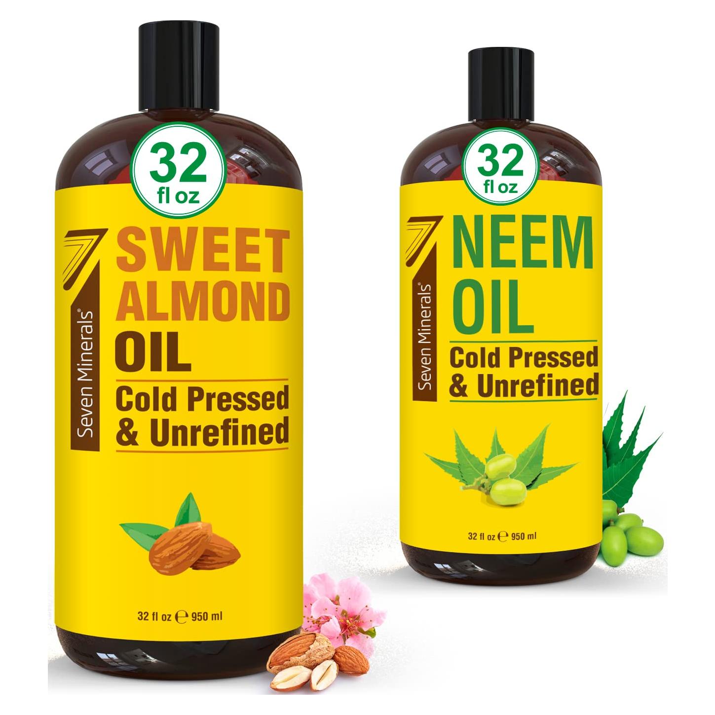 Aceite de Almendra Dulce y Neem Puro 946ml Seven Minerals