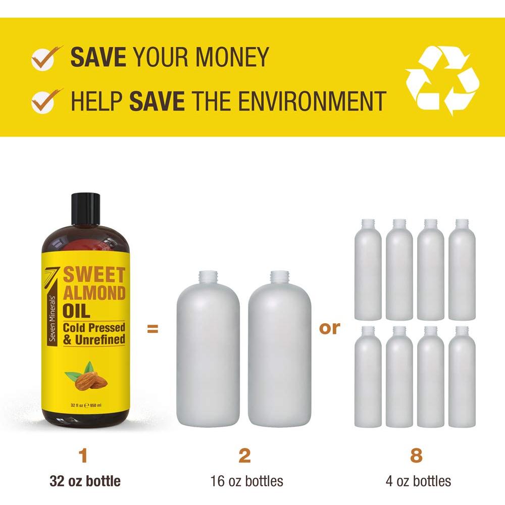 Aceite de Almendra Dulce y Neem Puro 946ml Seven Minerals
