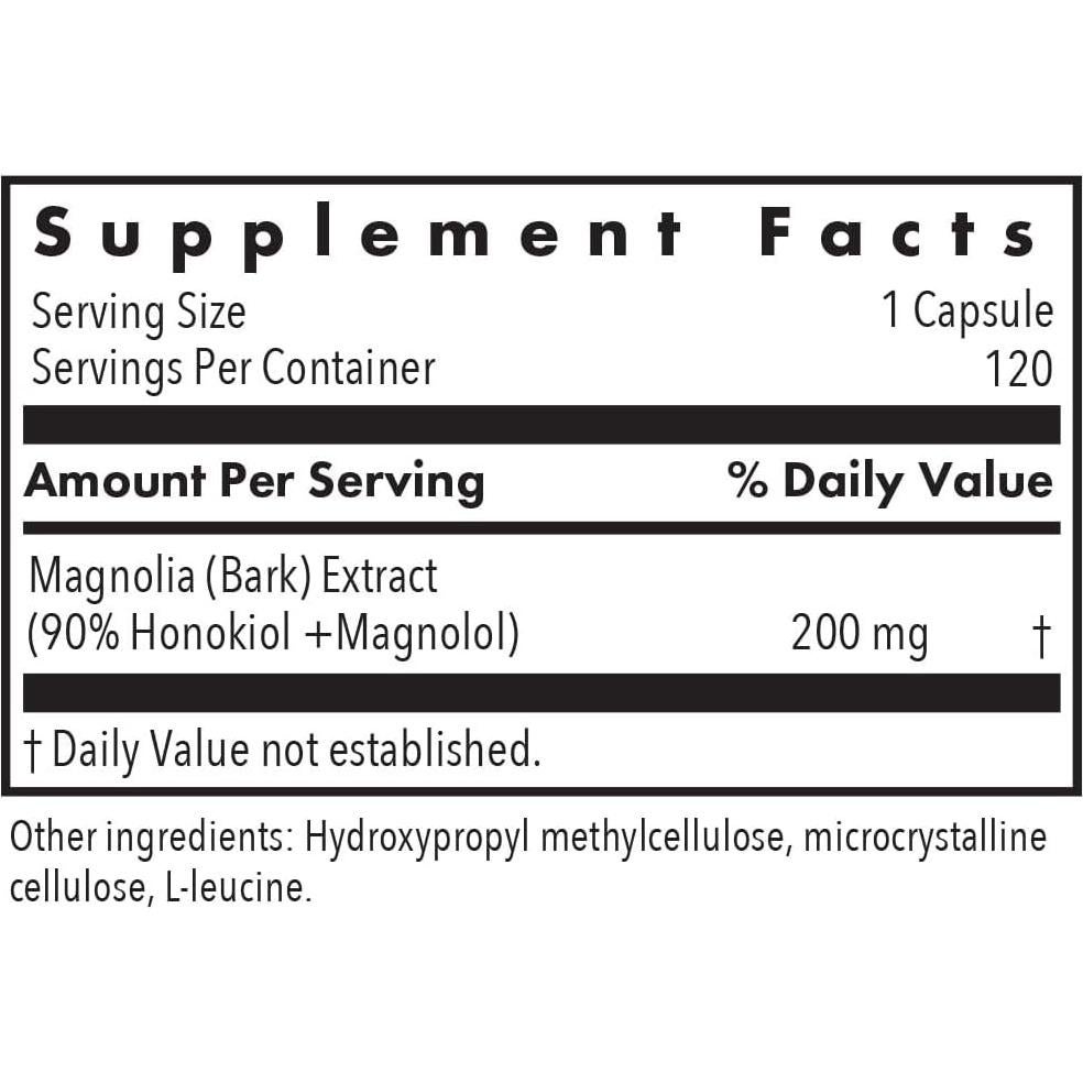 Suplemento Dietético Extracto de Magnolia ARG 120 Cápsulas