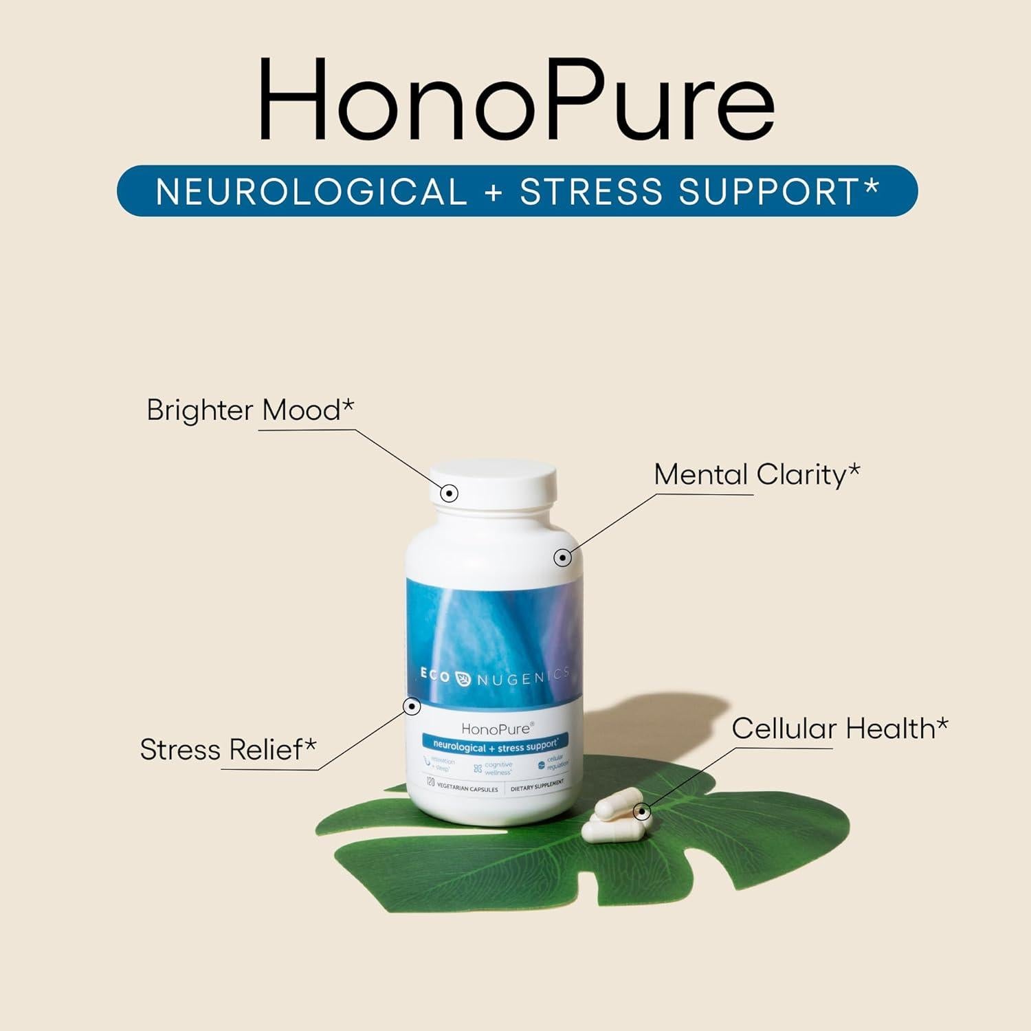 Suplemento Cerebral ecoNugenics HonoPure y PectaSol 454g