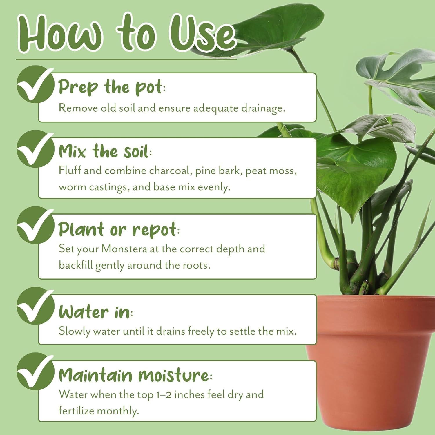 Mezcla de Tierra para Macetas Monstera Soil Sunrise 8L