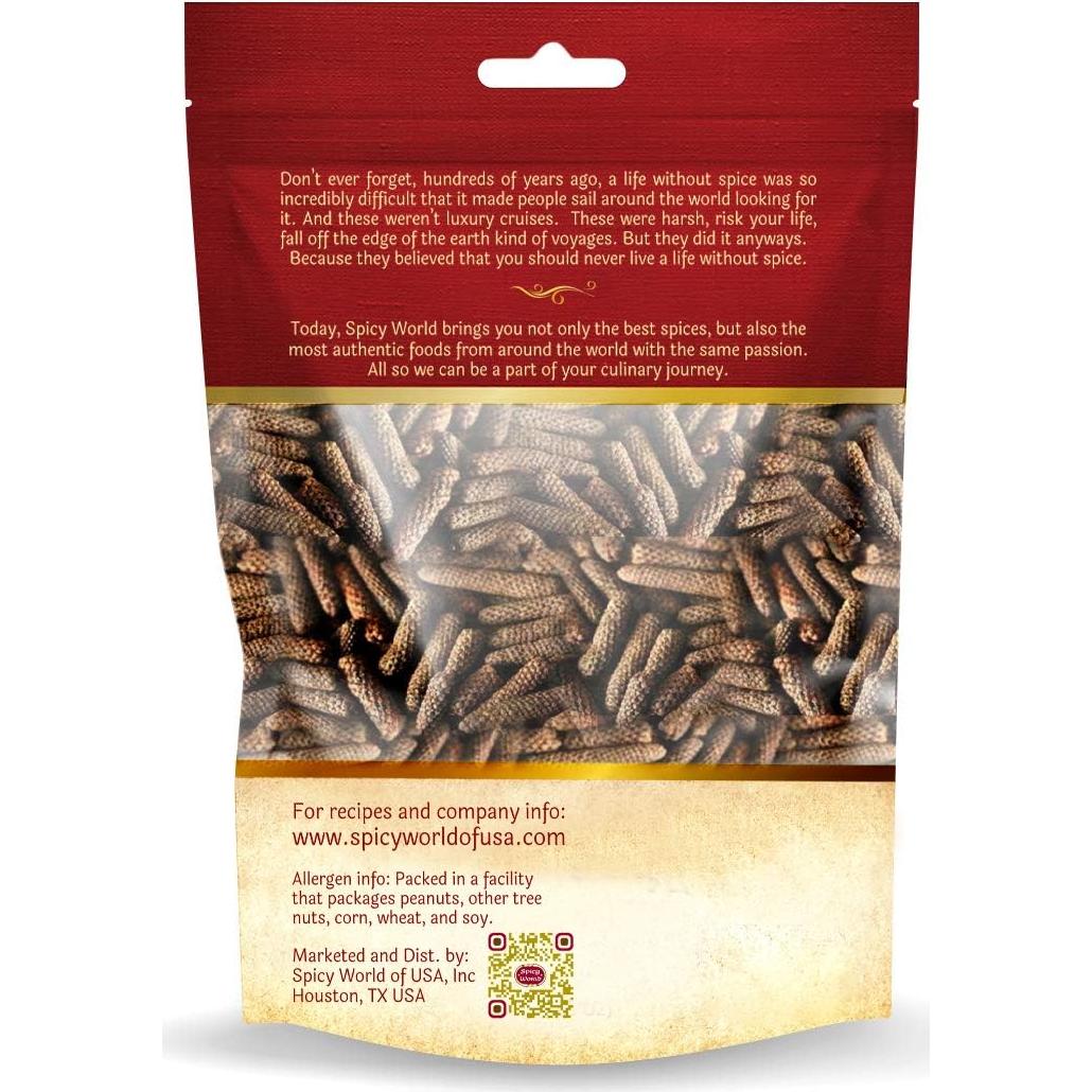 Pimienta Larga India Spicy World 198g - Sazonador para Currys