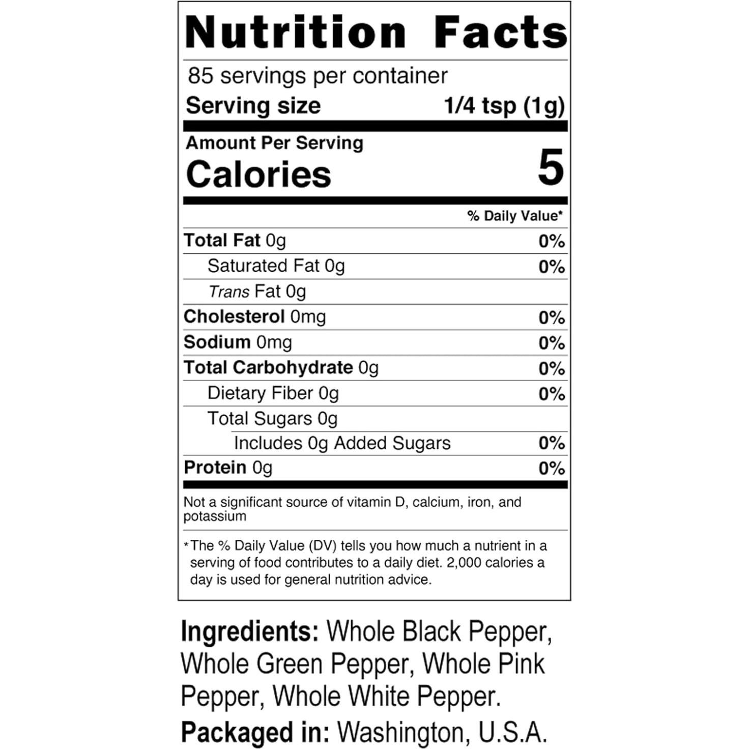 Pimienta Arcoíris Viva Doria - Mezcla 4 Pimientas 170 g