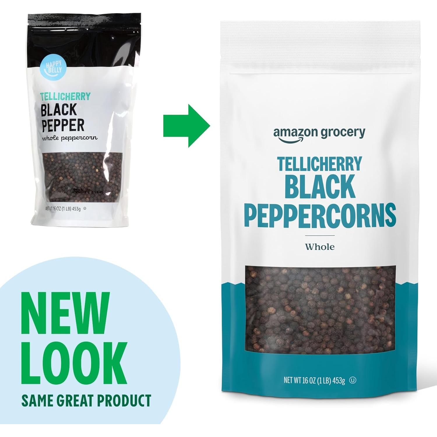 Pimienta Negra Entera Tellicherry Amazon Grocery 453g