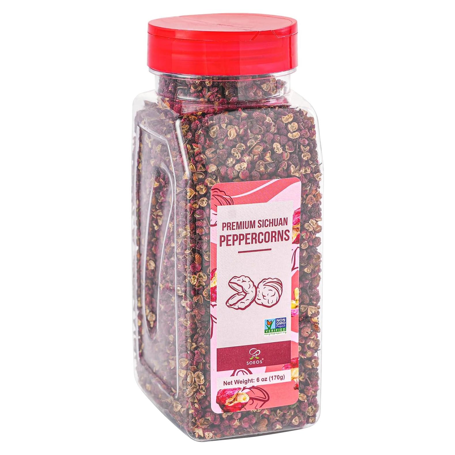 Pimienta de Sichuan Soeos 170g - Sabor Adormecedor y Cítrico