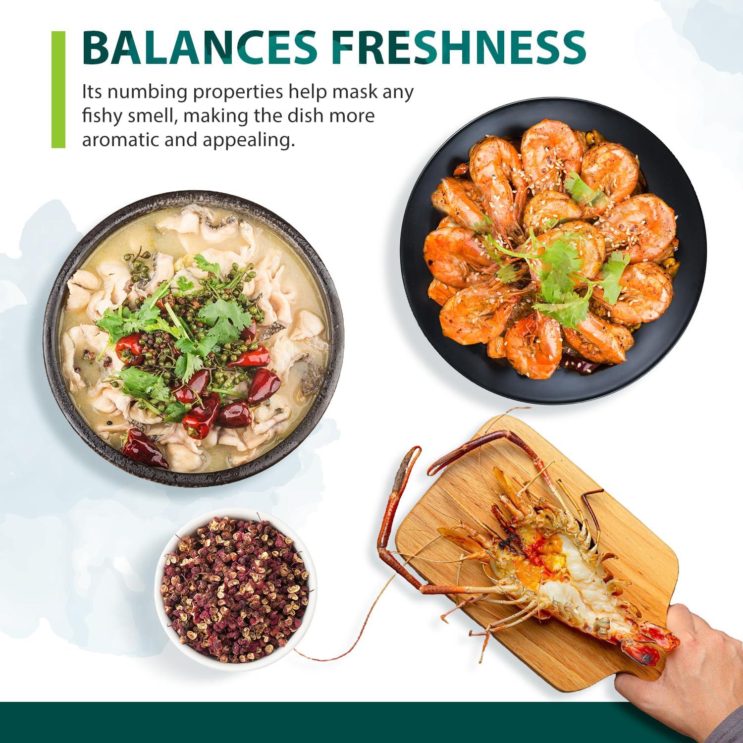 Pimienta de Sichuan Soeos 170g - Sabor Adormecedor y Cítrico