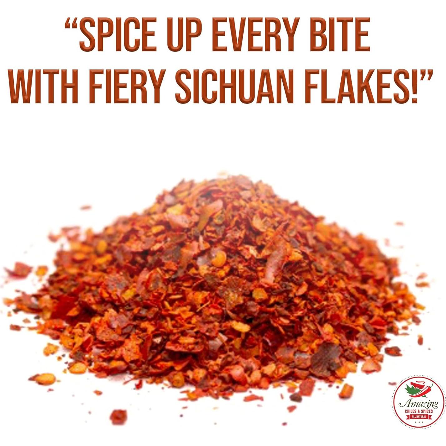 Copos de Chile Sichuan Amazing Chiles 227 g - Sazonador Picante