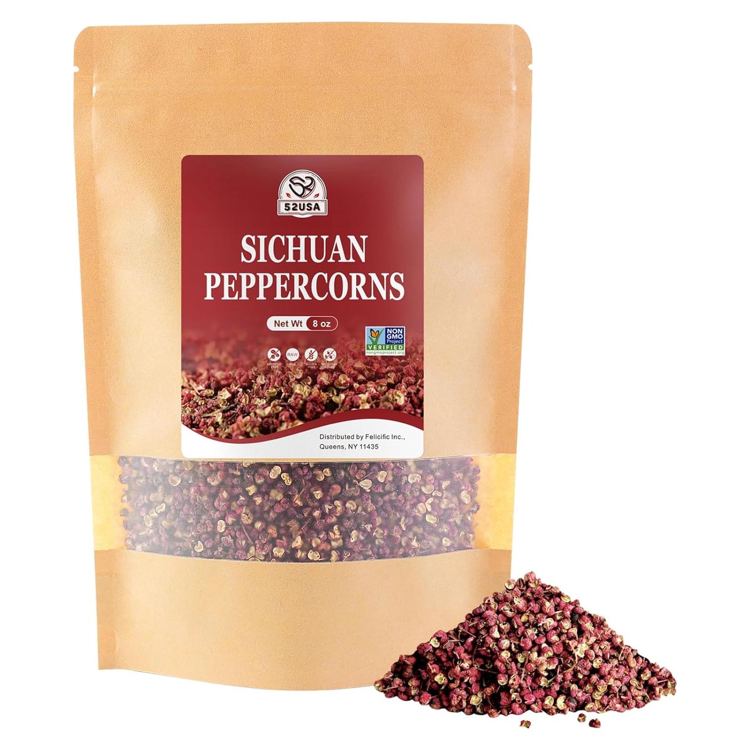 Pimienta de Szechuan 52USA 227g - Esencial para Cocina Asiática