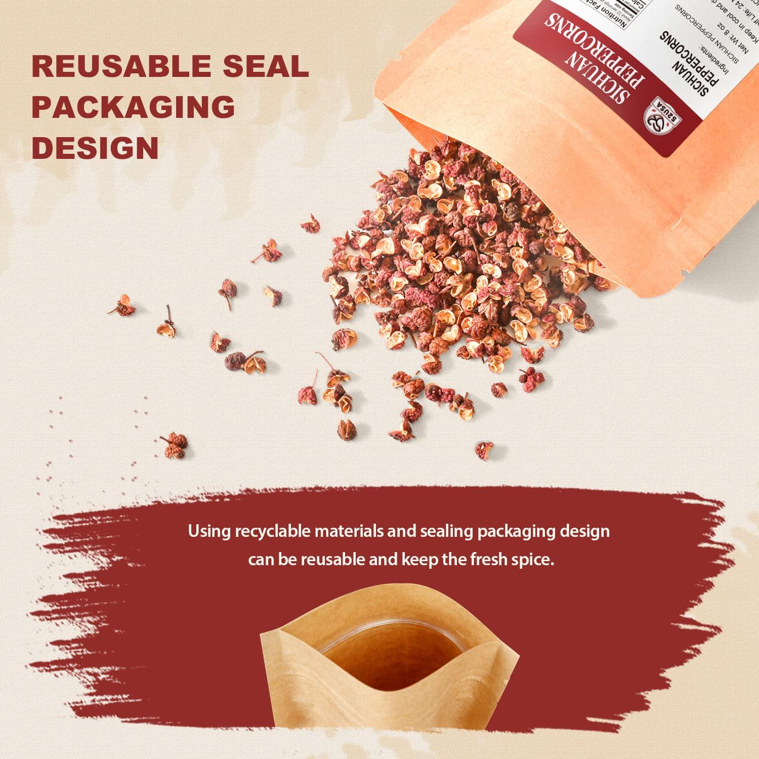 Pimienta de Szechuan 52USA 227g - Esencial para Cocina Asiática