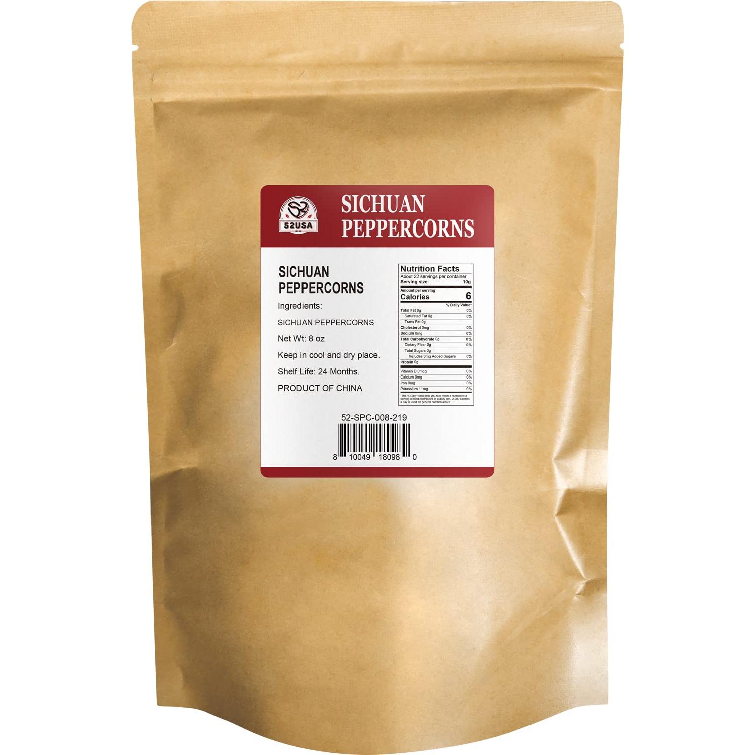 Pimienta de Szechuan 52USA 227g - Esencial para Cocina Asiática