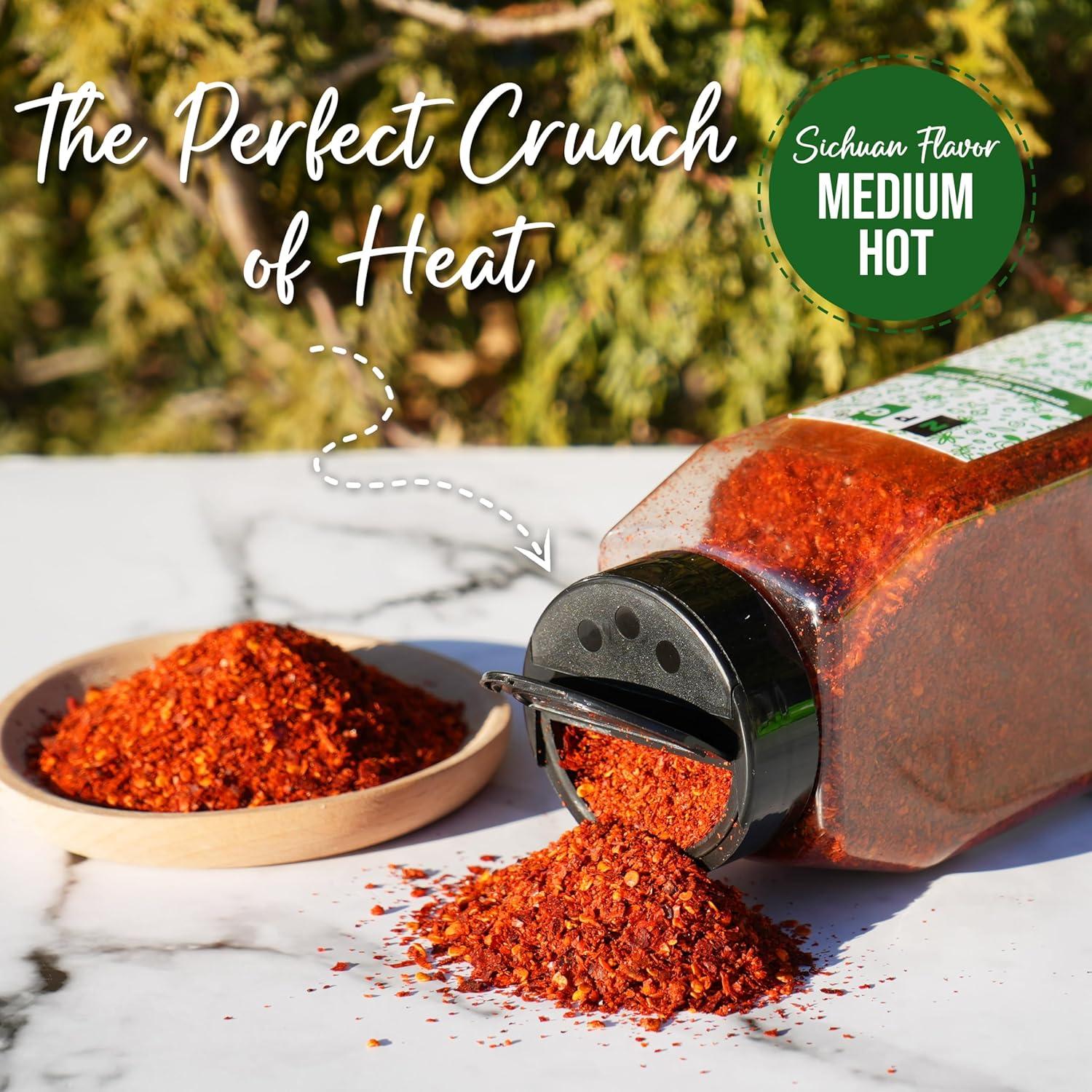 Copos de Chile Sichuan Natural Plus Green 450g - Picante Medio