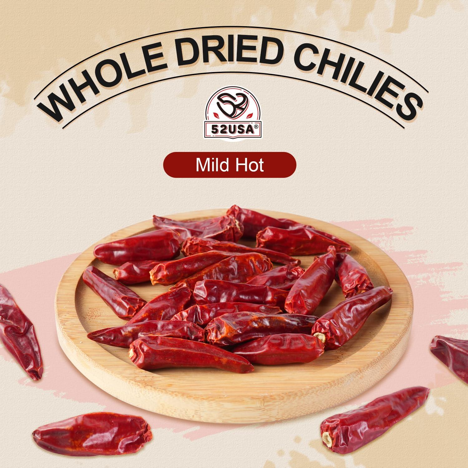 Pimientos Chiles Secos 52USA 113.4 g - Suave Caliente