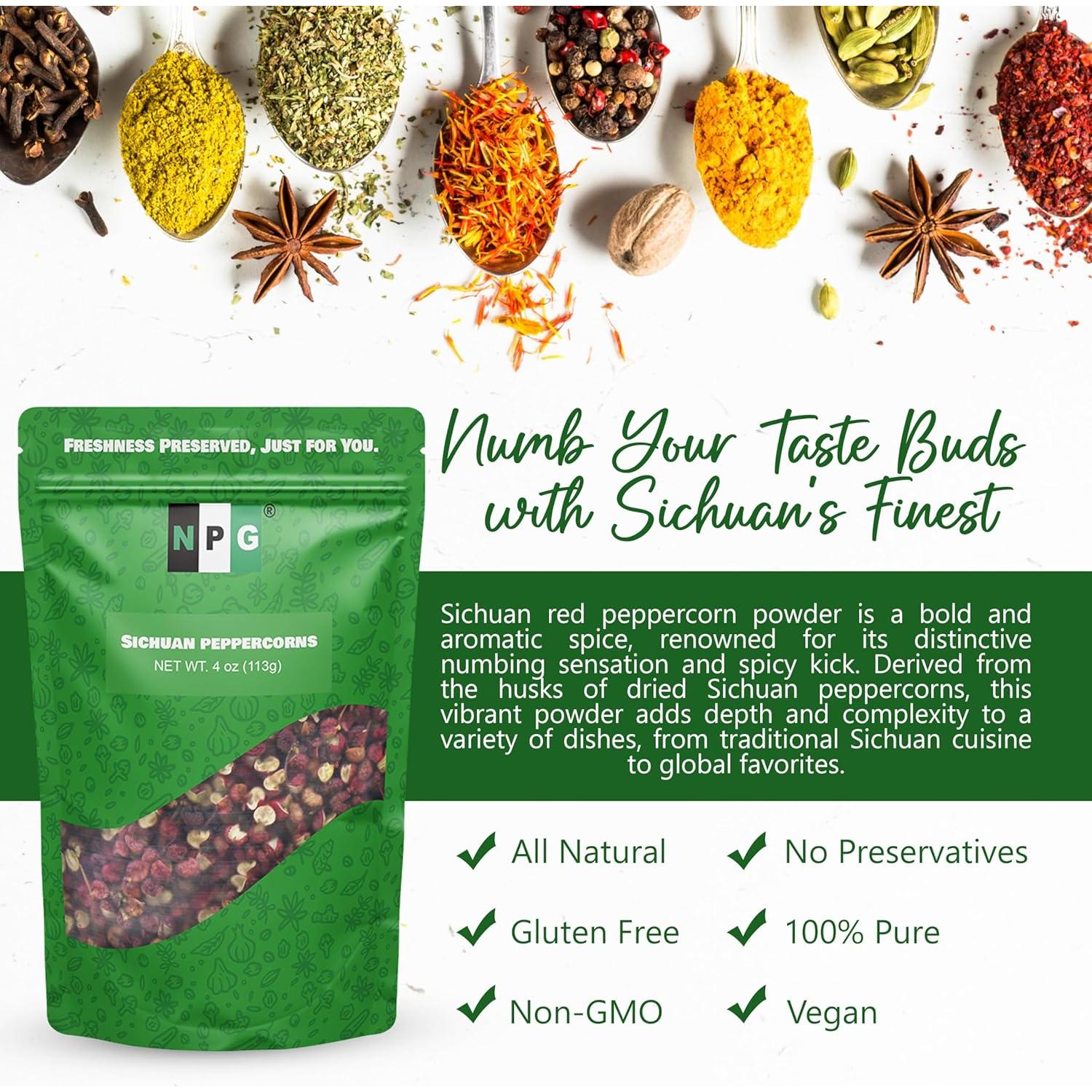 Pimienta Roja Szechuan NPG 113.4g - Especia China Auténtica