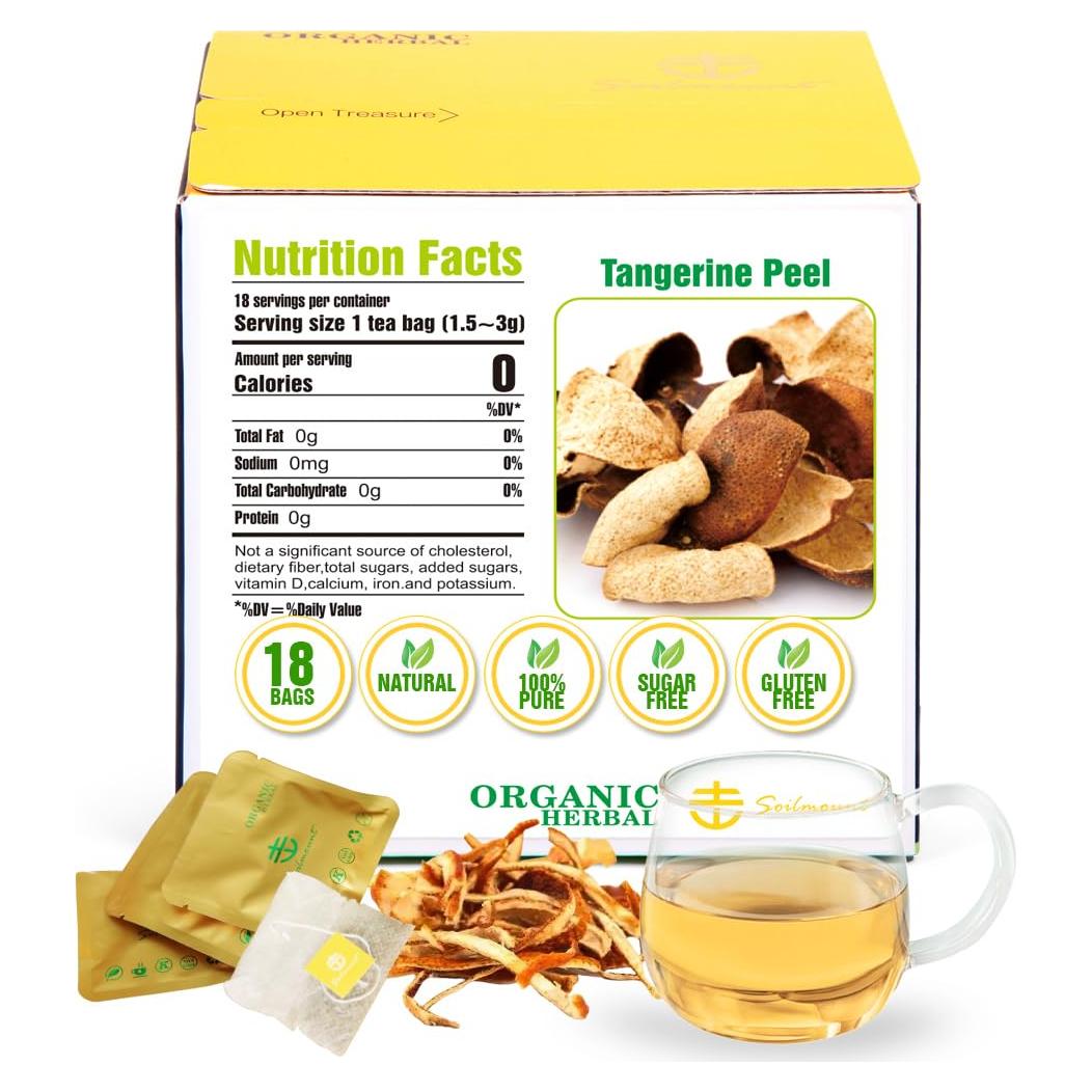 Té de Cáscara de Mandarina Soilmount - 18 Bolsitas 50g