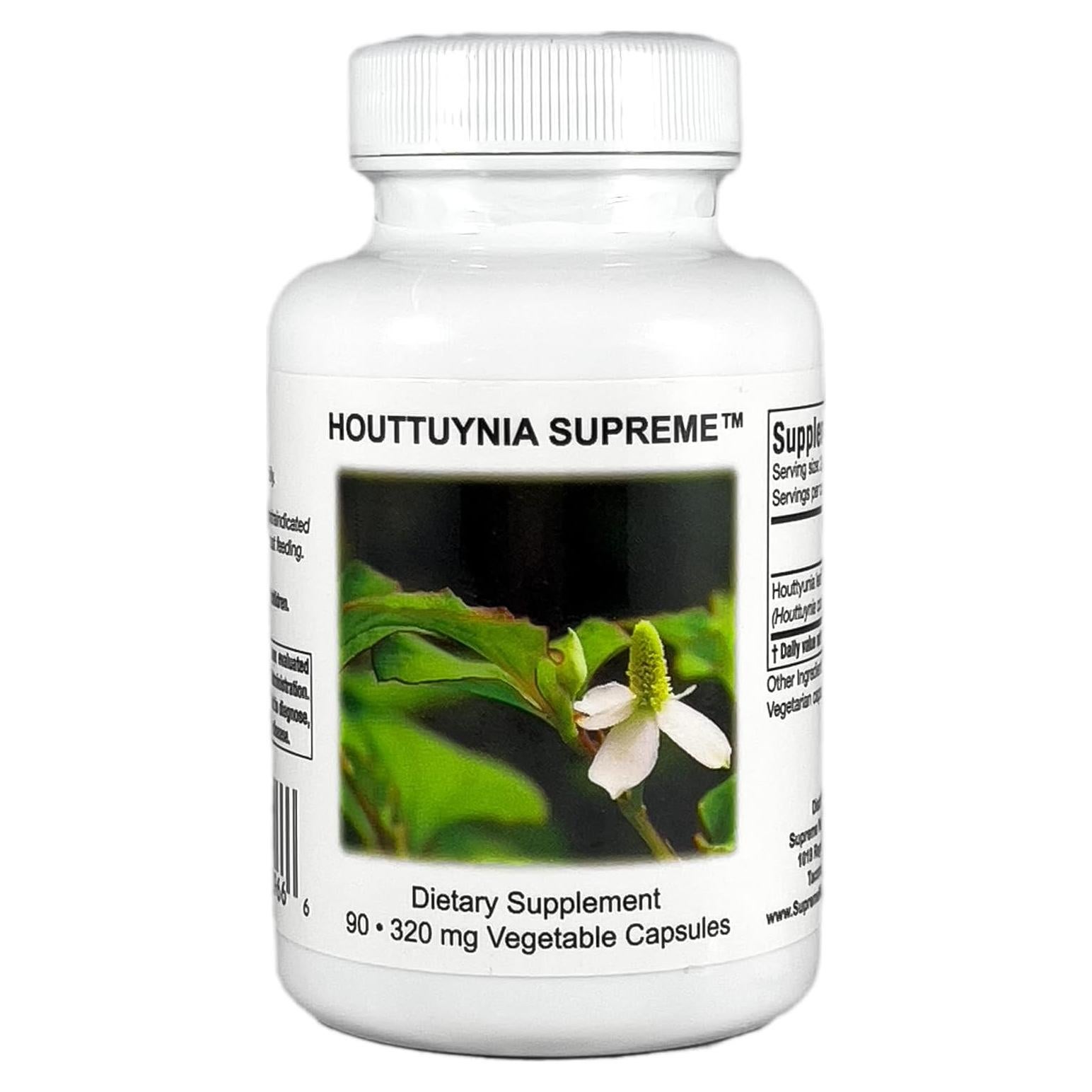 Cápsulas Vegetarianas Houttuynia Supreme 90 Unidades - Supreme Nutrition