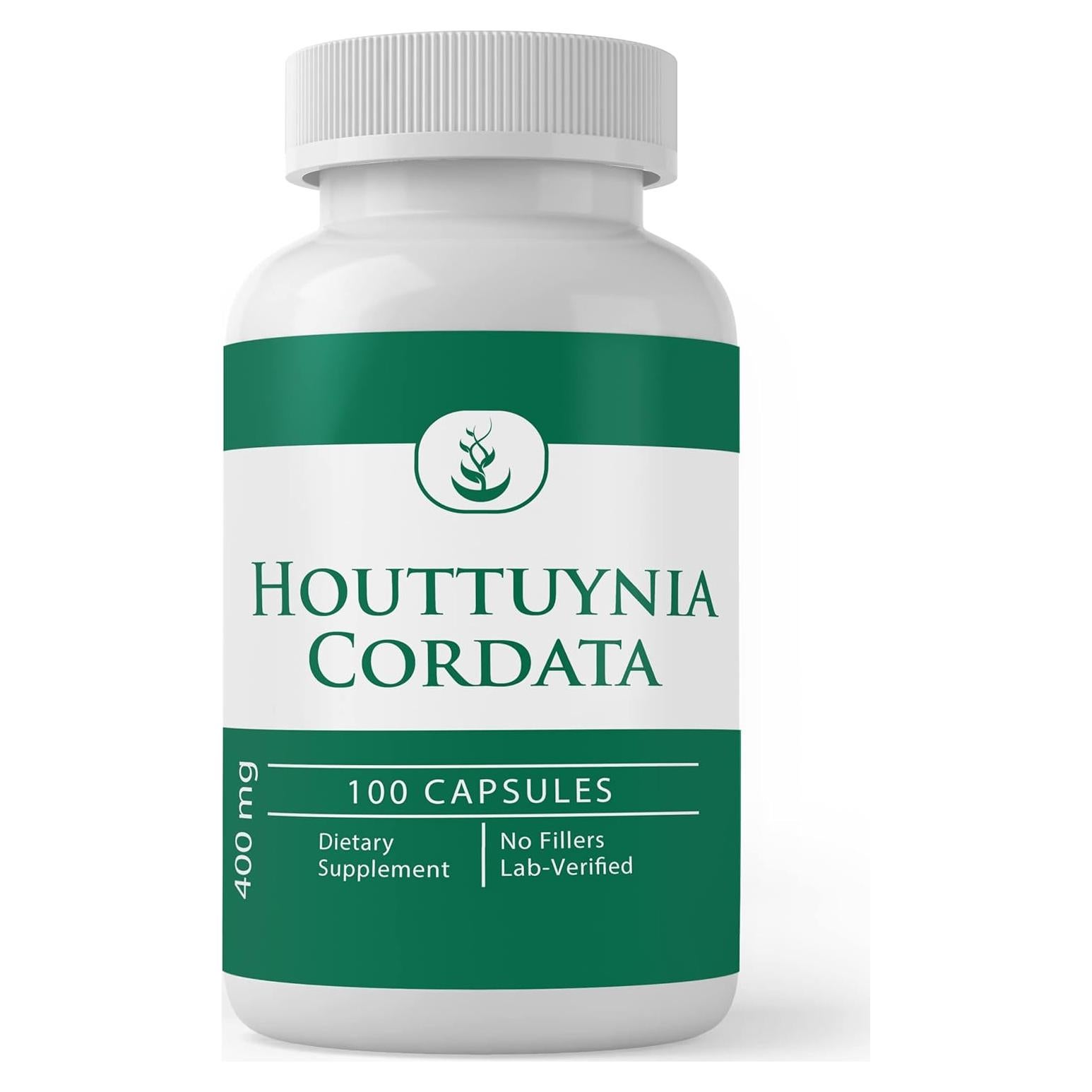 Cápsulas de Houttuynia Cordata Puras 100% - 100 Unidades