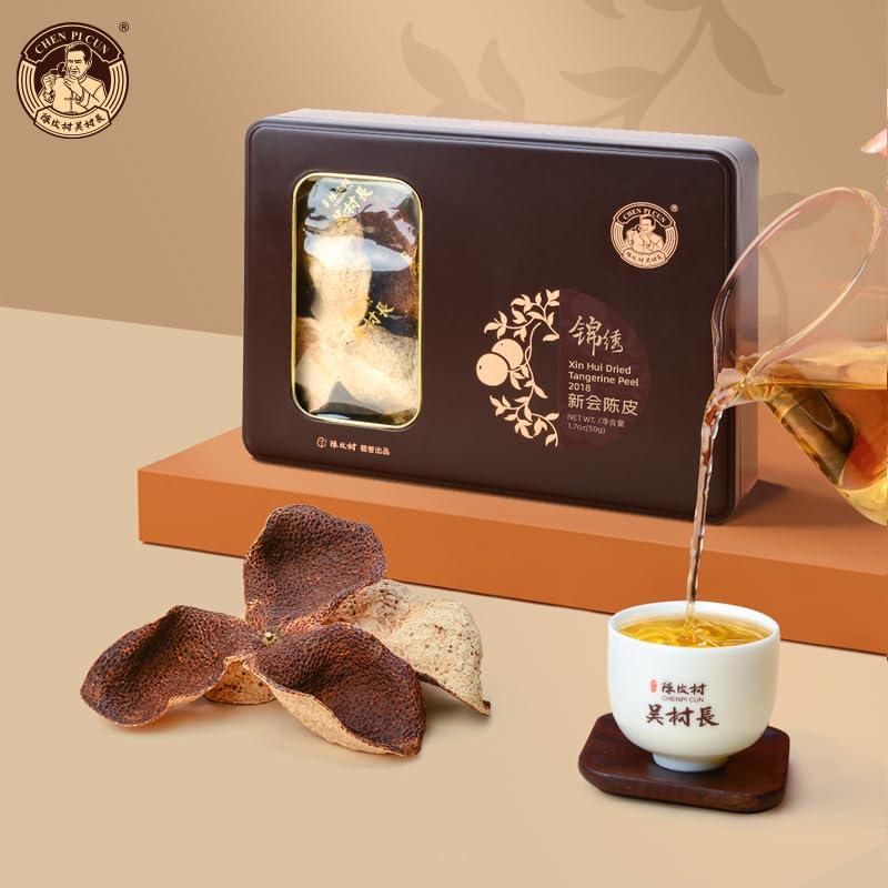 Cáscara de Mandarina Secada Chen Pi Cun 50g - Chenpi Xinhui 2018