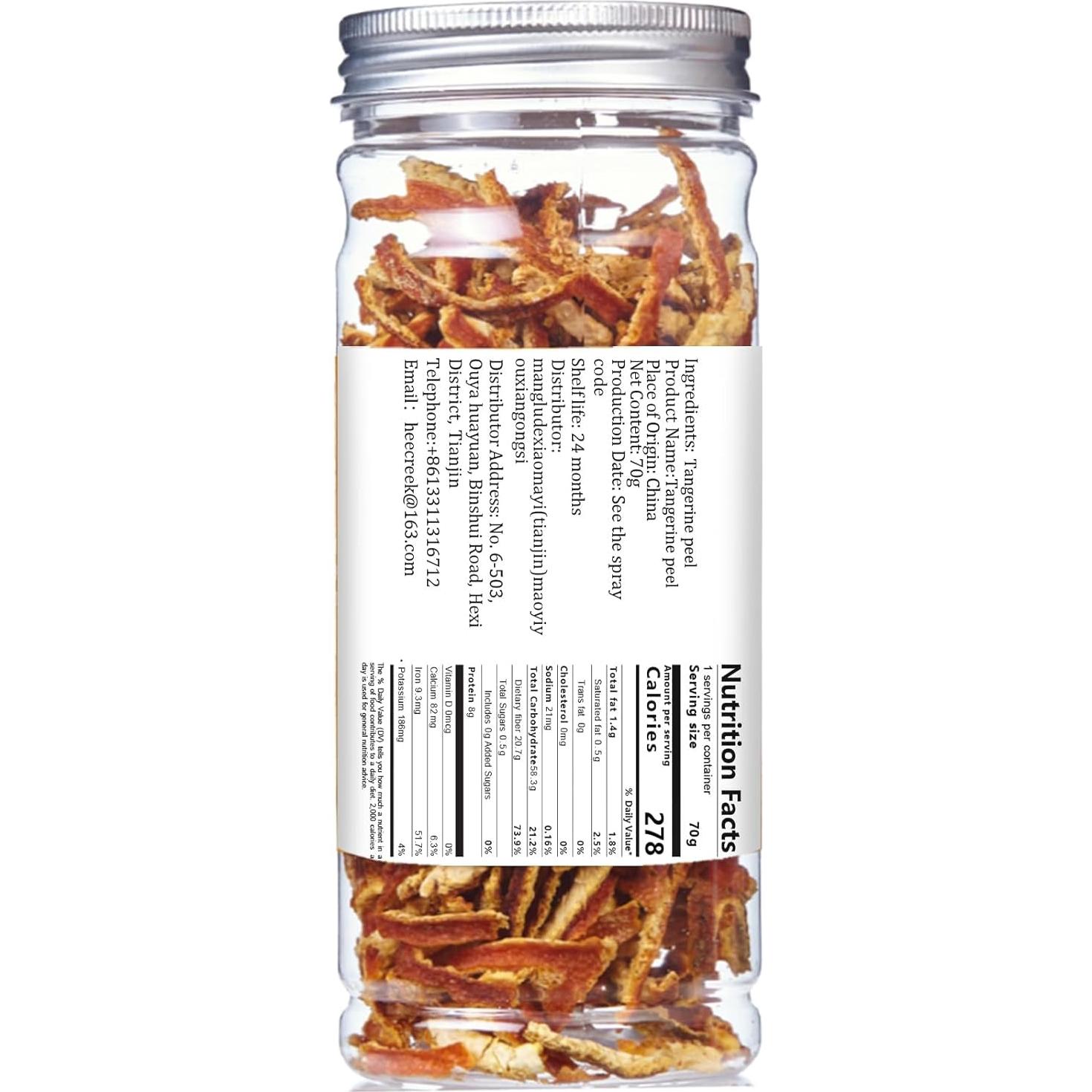 Té Herbal Hee Creek de Cáscara de Mandarina 140g - Chenpi