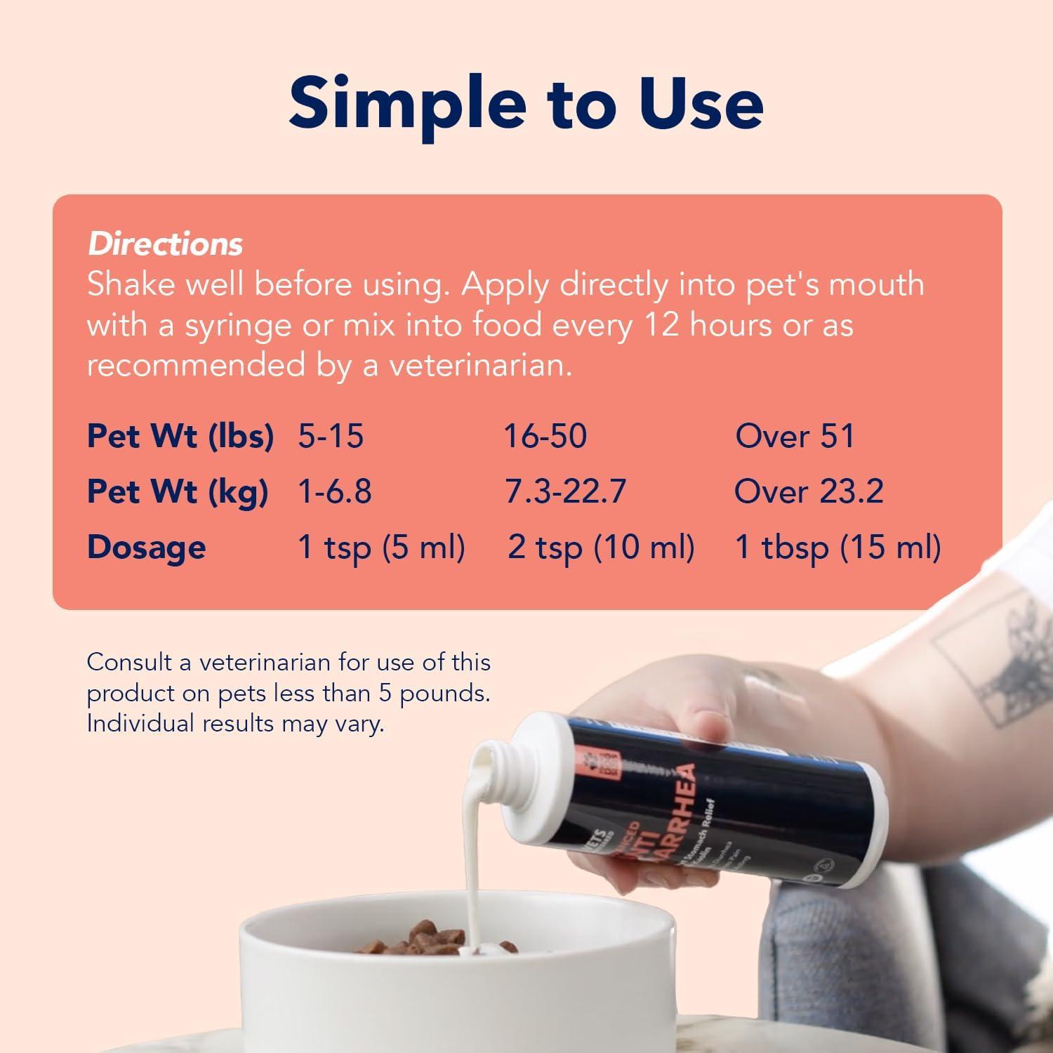 Líquido Antidiarreico para Perros Vets Preferred 226.8 g