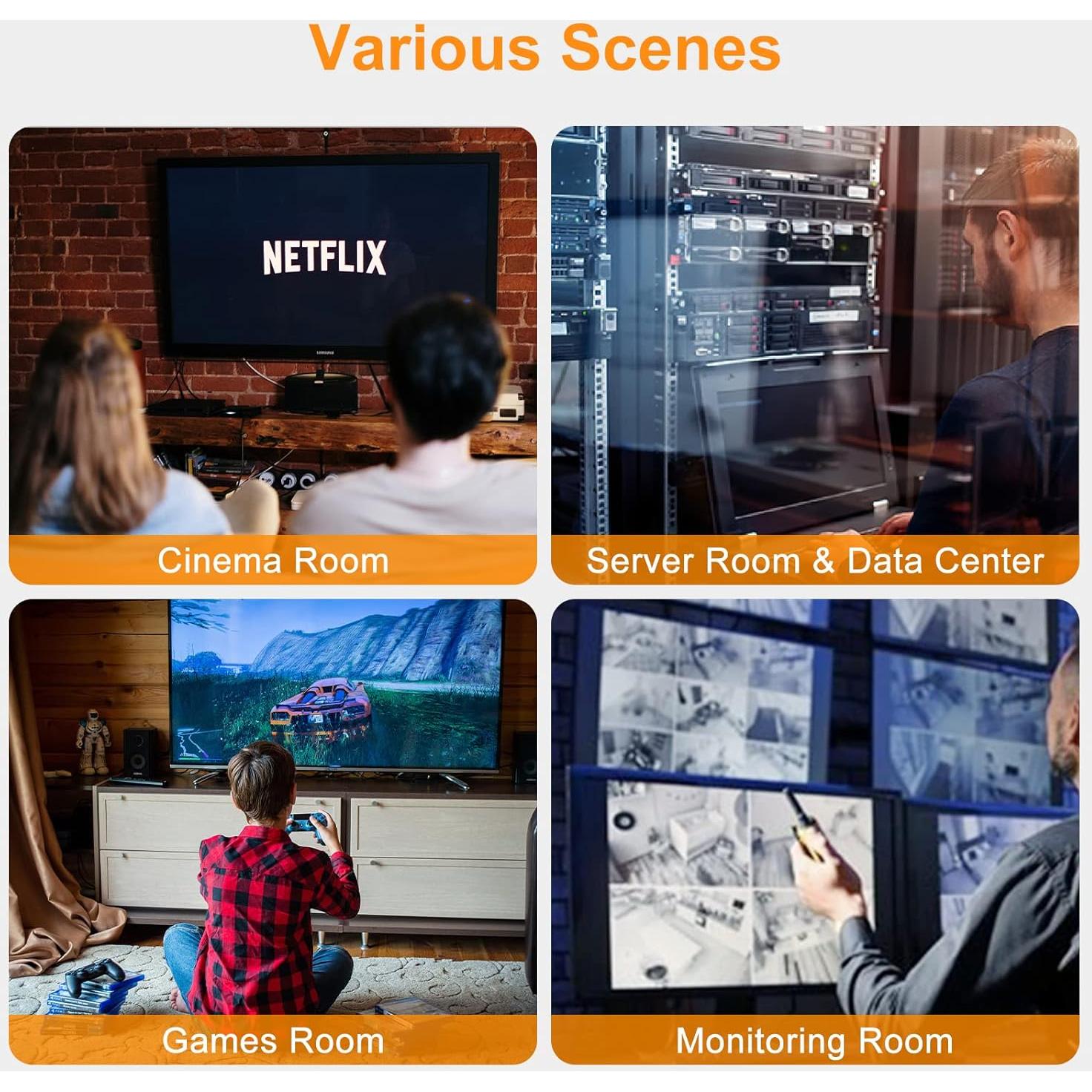 Interruptor HDMI 16x1 TESmart 4K 60Hz Control Remoto