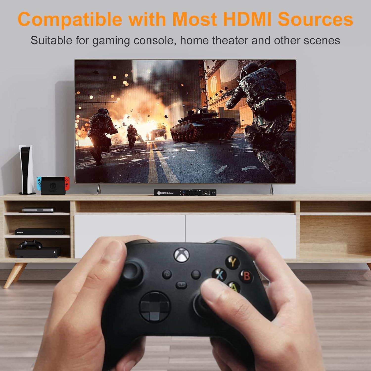 Interruptor HDMI 16x1 TESmart 4K 60Hz Control Remoto