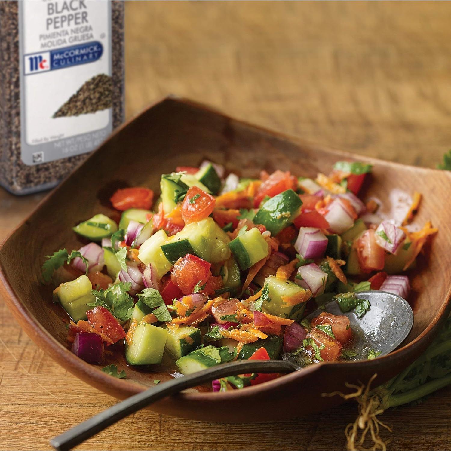 Pimienta Negra Molida Gruesa McCormick 450g - Sabor Intenso