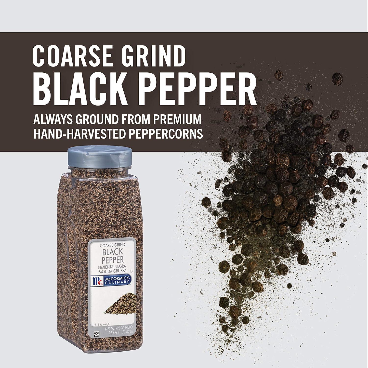 Pimienta Negra Molida Gruesa McCormick 450g - Sabor Intenso