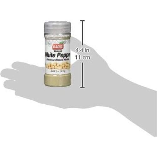 Pimienta Blanca Molida Badia 56.7 g - Sabor Suave y Delicado