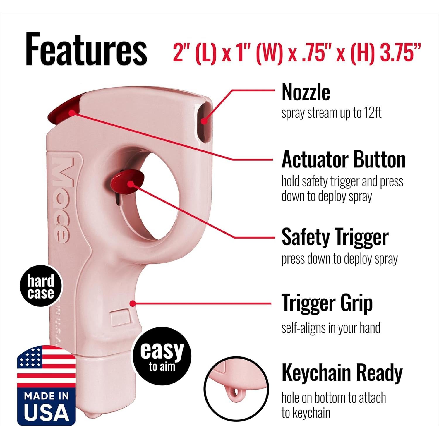 Spray de Pimienta Mace Héroe de Bolsillo 0.21 oz 10% OC