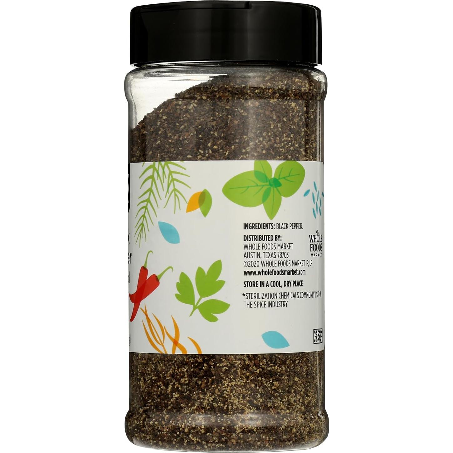 Pimienta Negra de Molienda Media 365 Whole Foods 183.5g