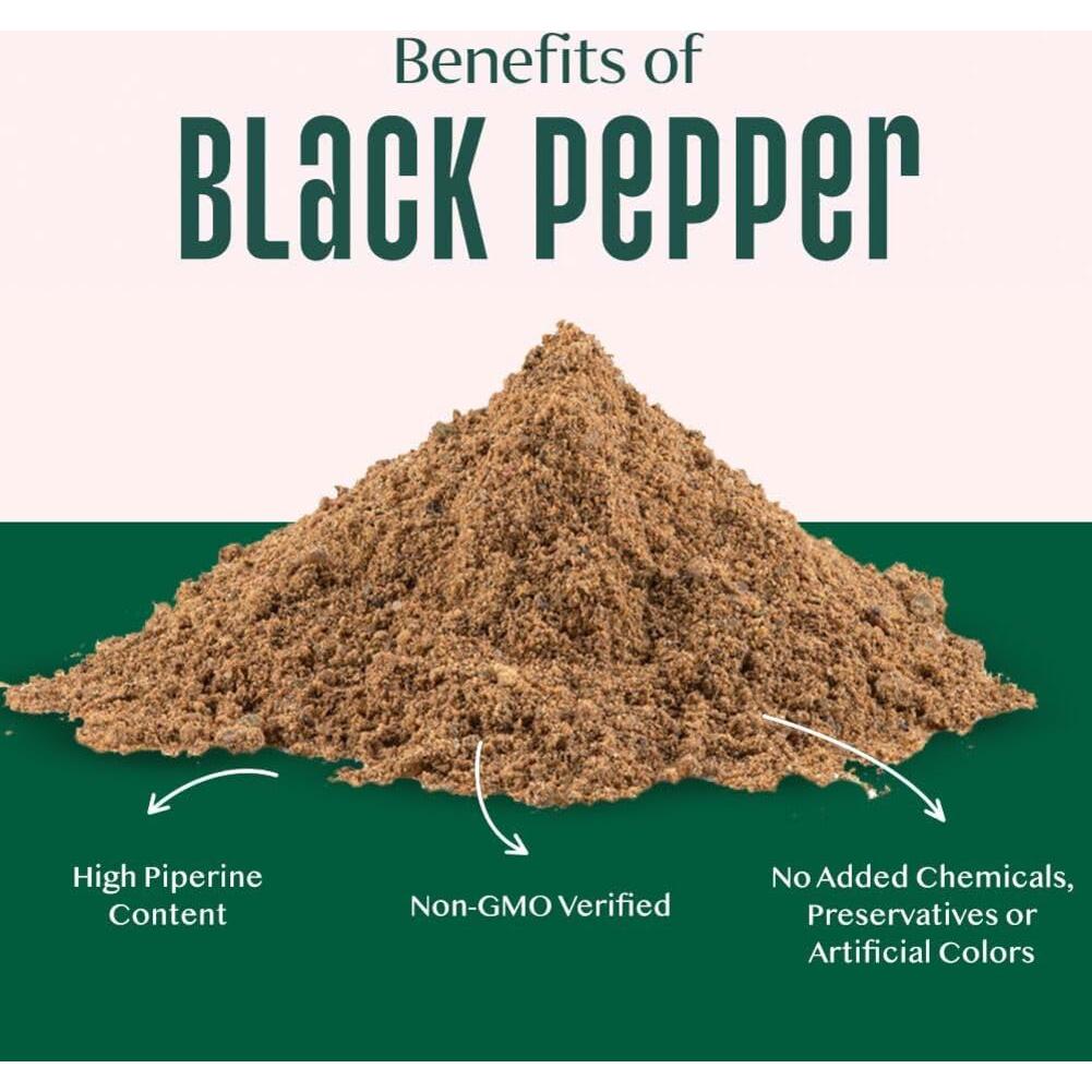 Polvo de Pimienta Negra Orgánica VAHDAM 70g Sin Gluten