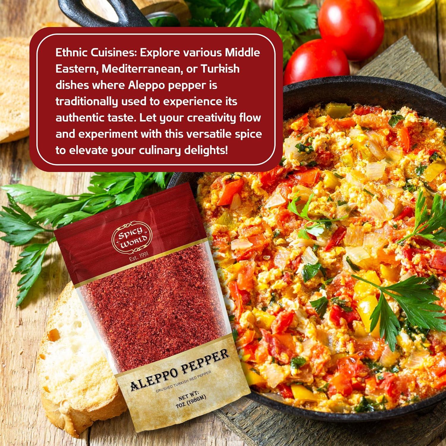 Escamas de Pimiento Aleppo Spicy World 198 g - Especia Turca