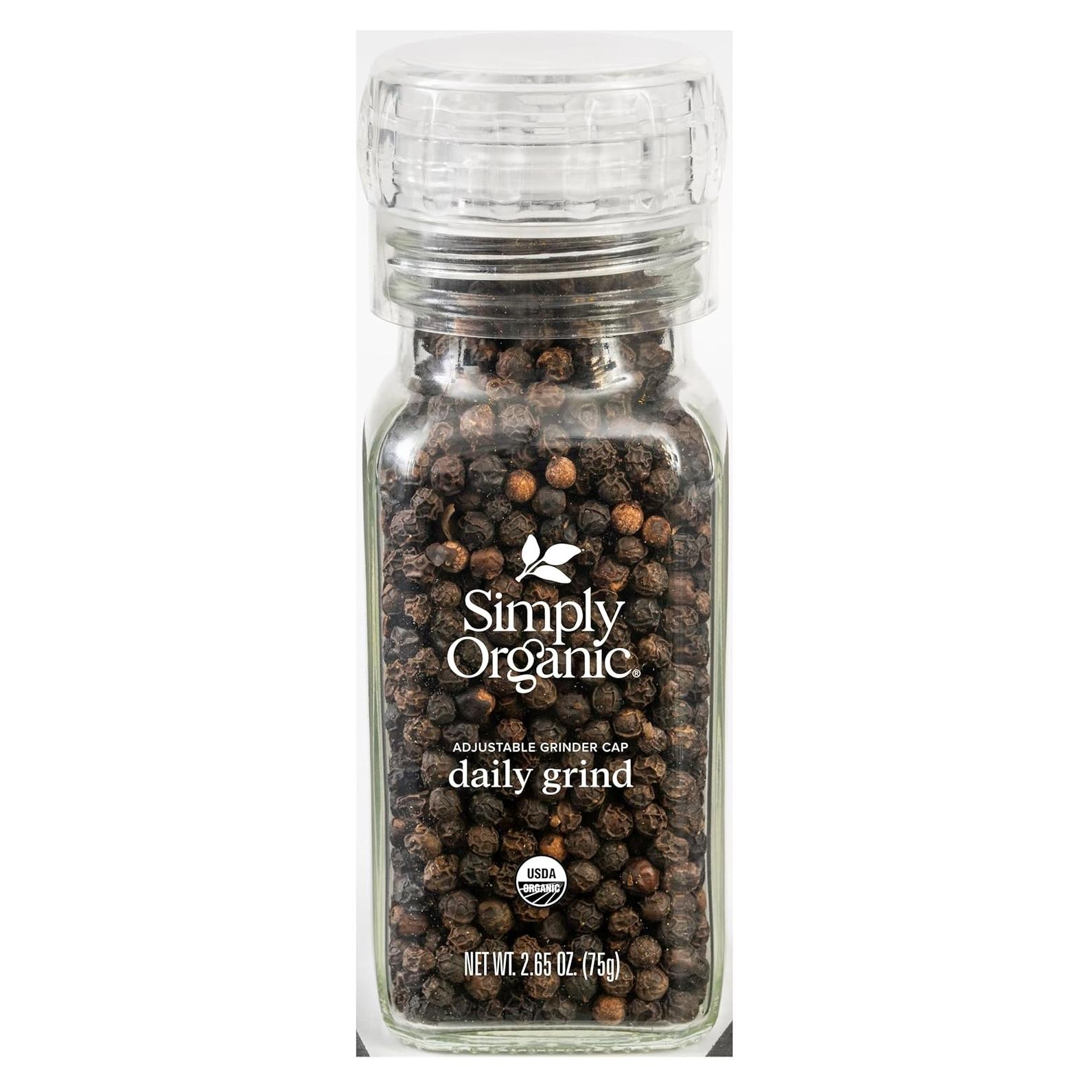 Pimienta Negra Orgánica Molida Simplemente Orgánico 75 g