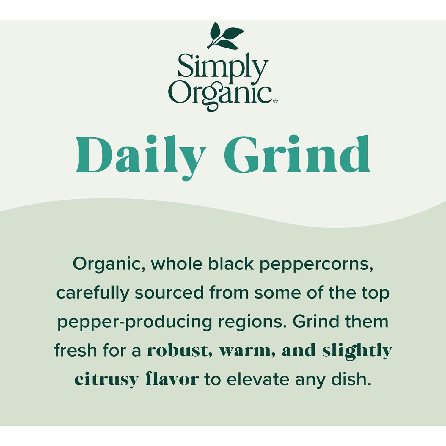 Pimienta Negra Orgánica Molida Simplemente Orgánico 75 g