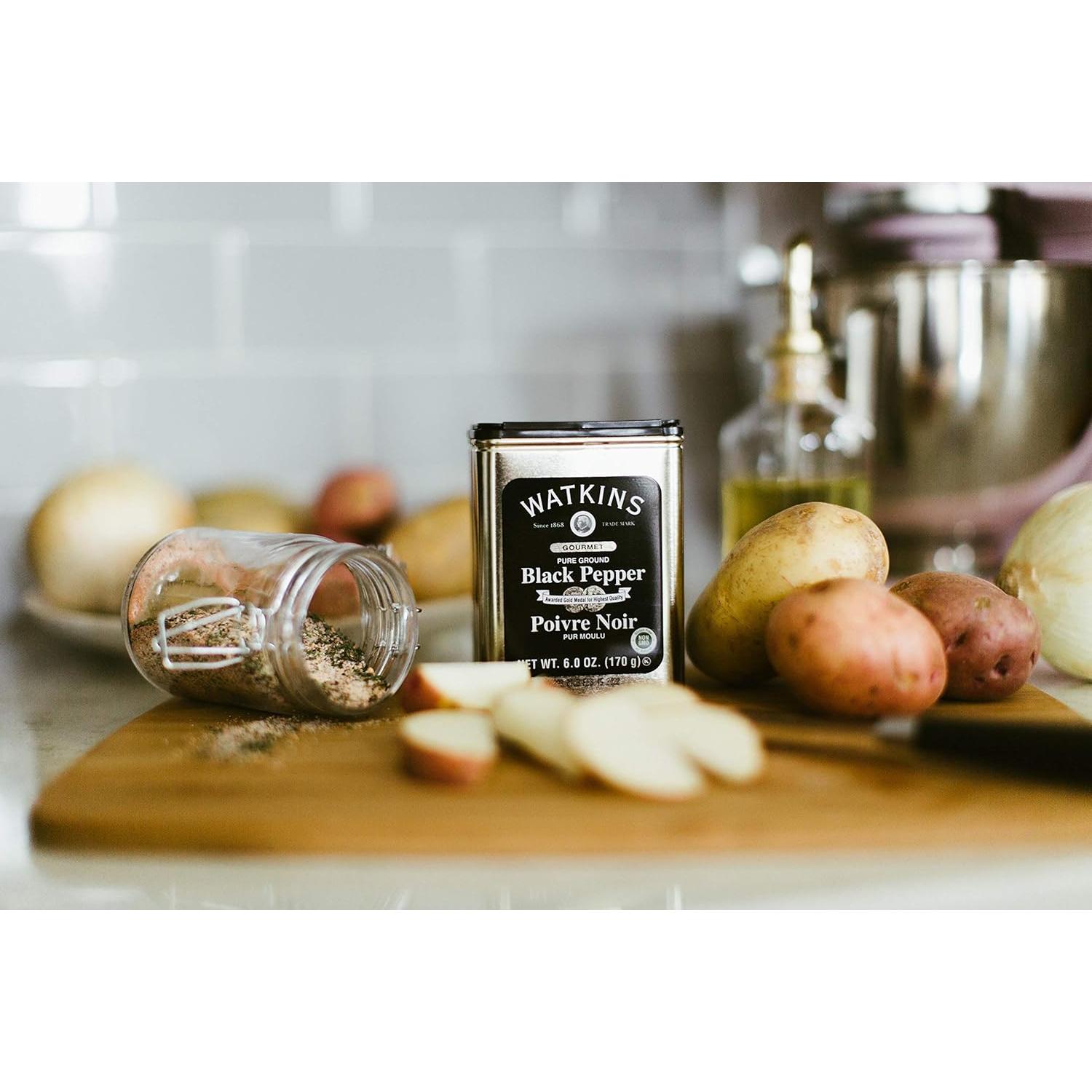 Pimienta Negra Molida Gourmet Watkins 170 g - Natural