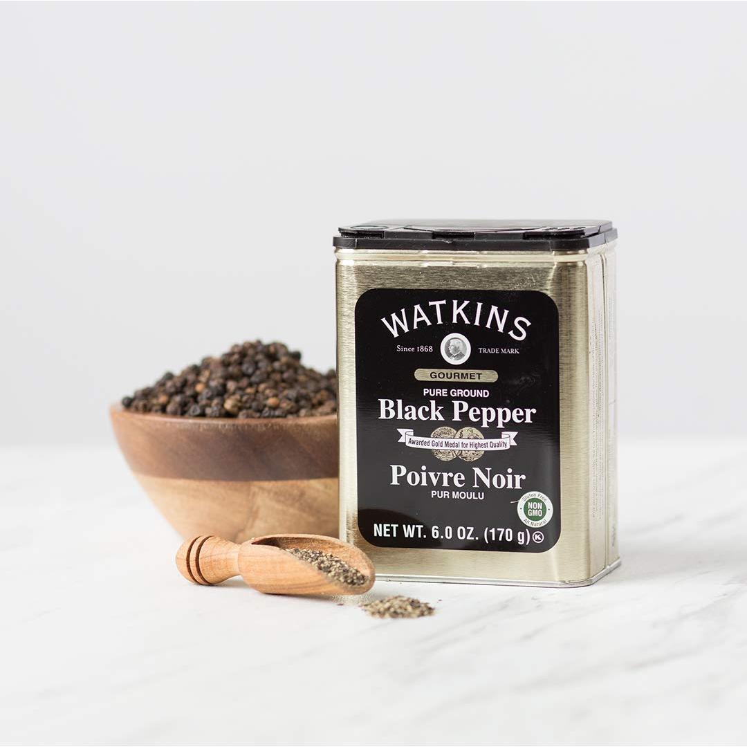 Pimienta Negra Molida Gourmet Watkins 170 g - Natural