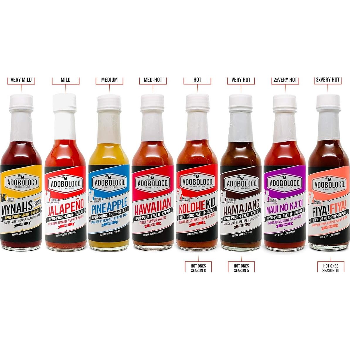 Salsa Picante Adoboloco Agua de Chile Hawaiano 148ml - Calor Medio