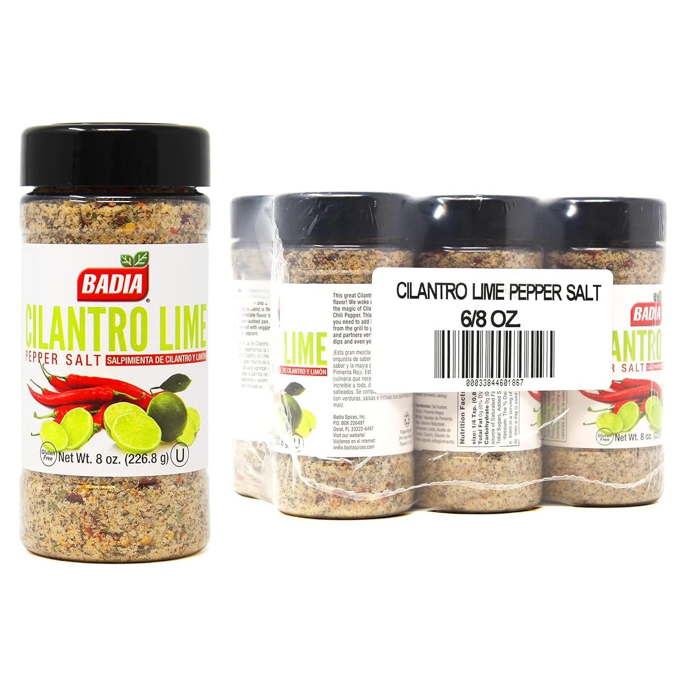 Sal de Pimienta de Cilantro y Lima Badia 226.8 g Sin Gluten